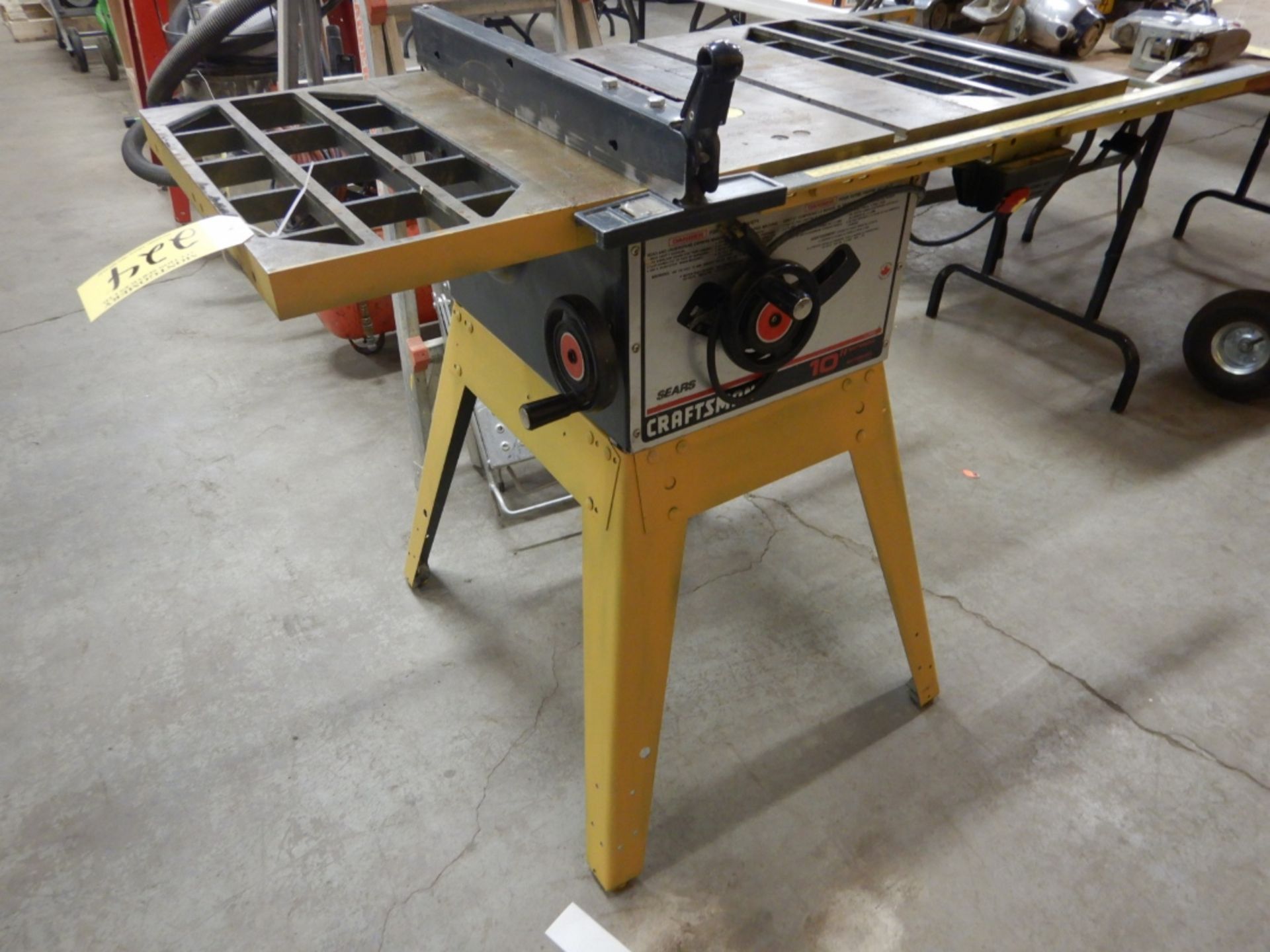 SEARS 10" TABLE SAW - Image 2 of 4