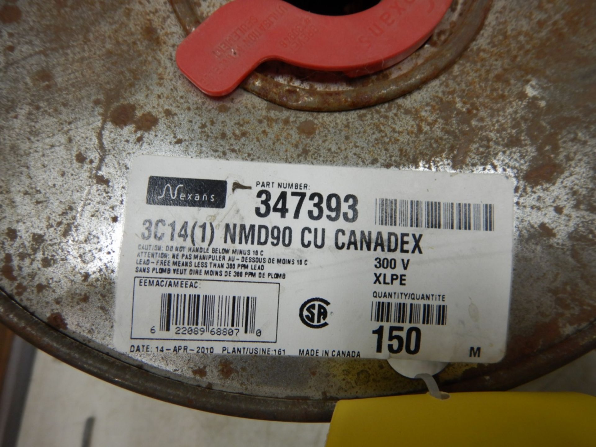 1-ROLL 120 METERS NMD90CU 14-3 WIRE - Image 2 of 2