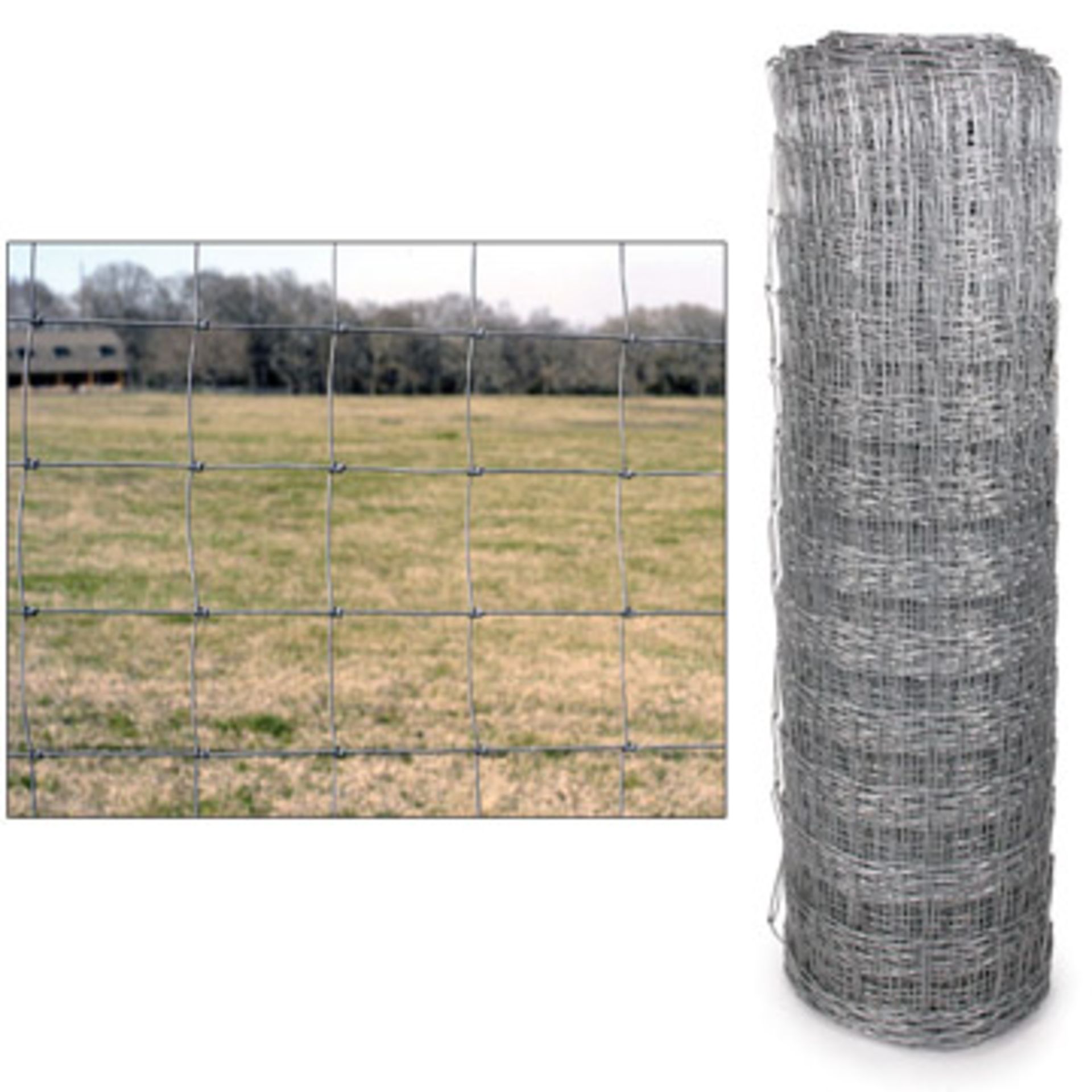 ROLL OF HOT DIPPED GALVANIZED PAGE WIRE, 330FTX50"