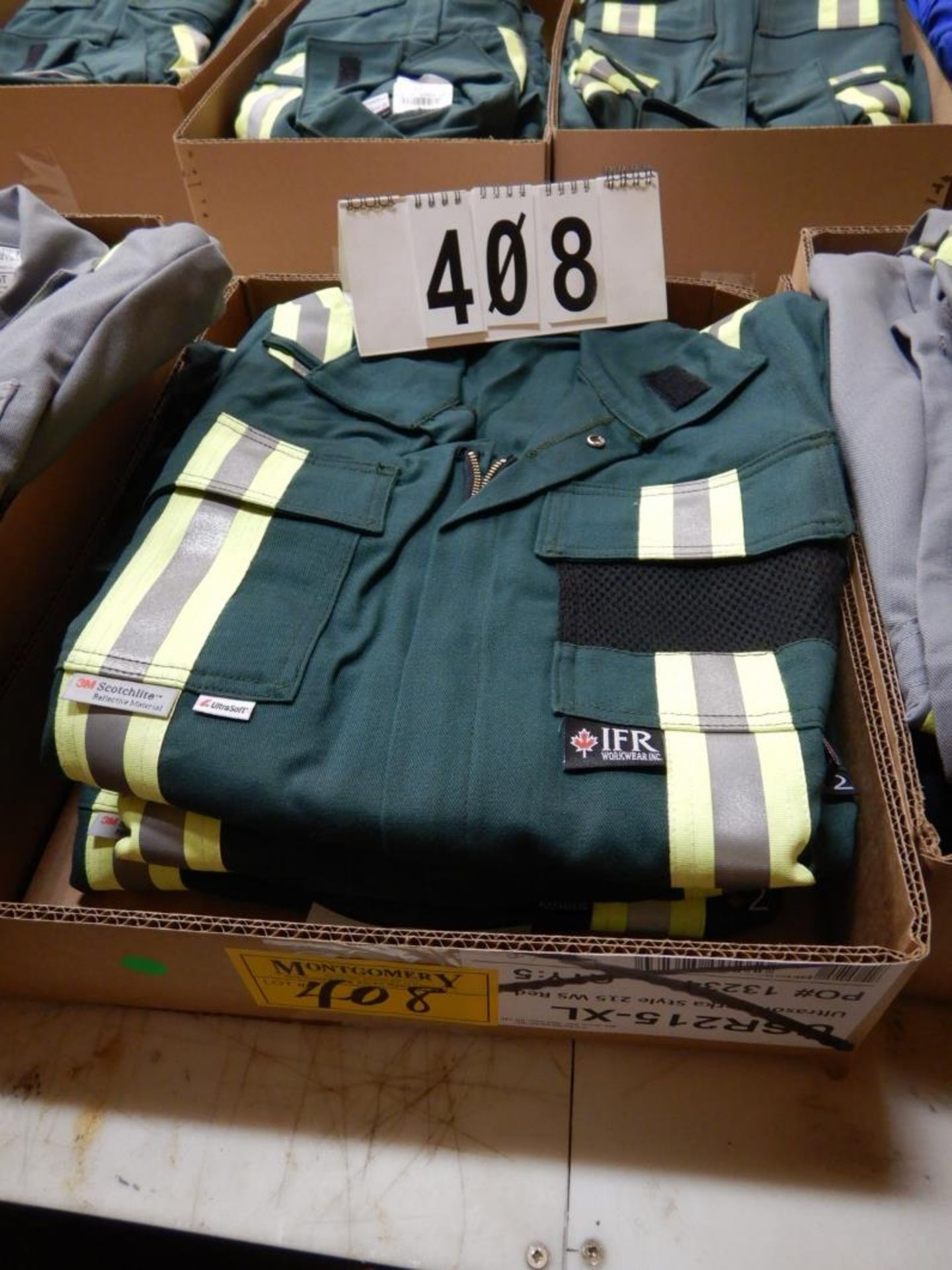 4-PR IFR GREEN SAFETY COVERALS, SIZE 38T