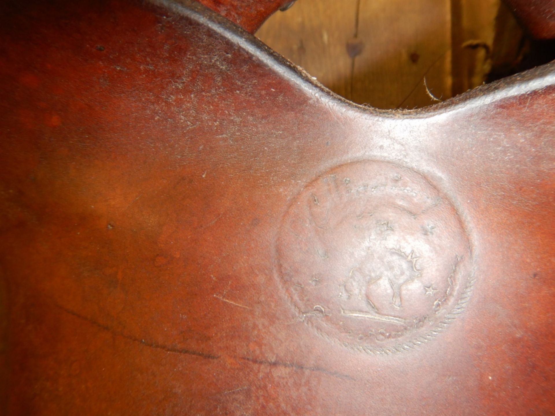 JC HIGGINS/SEARS ROBUCK WESTERN STOCK SADDLE, 14" SEAT, FULL DBL RIG, RAWHIDE TREE, #5941, CIRCA - Image 5 of 8