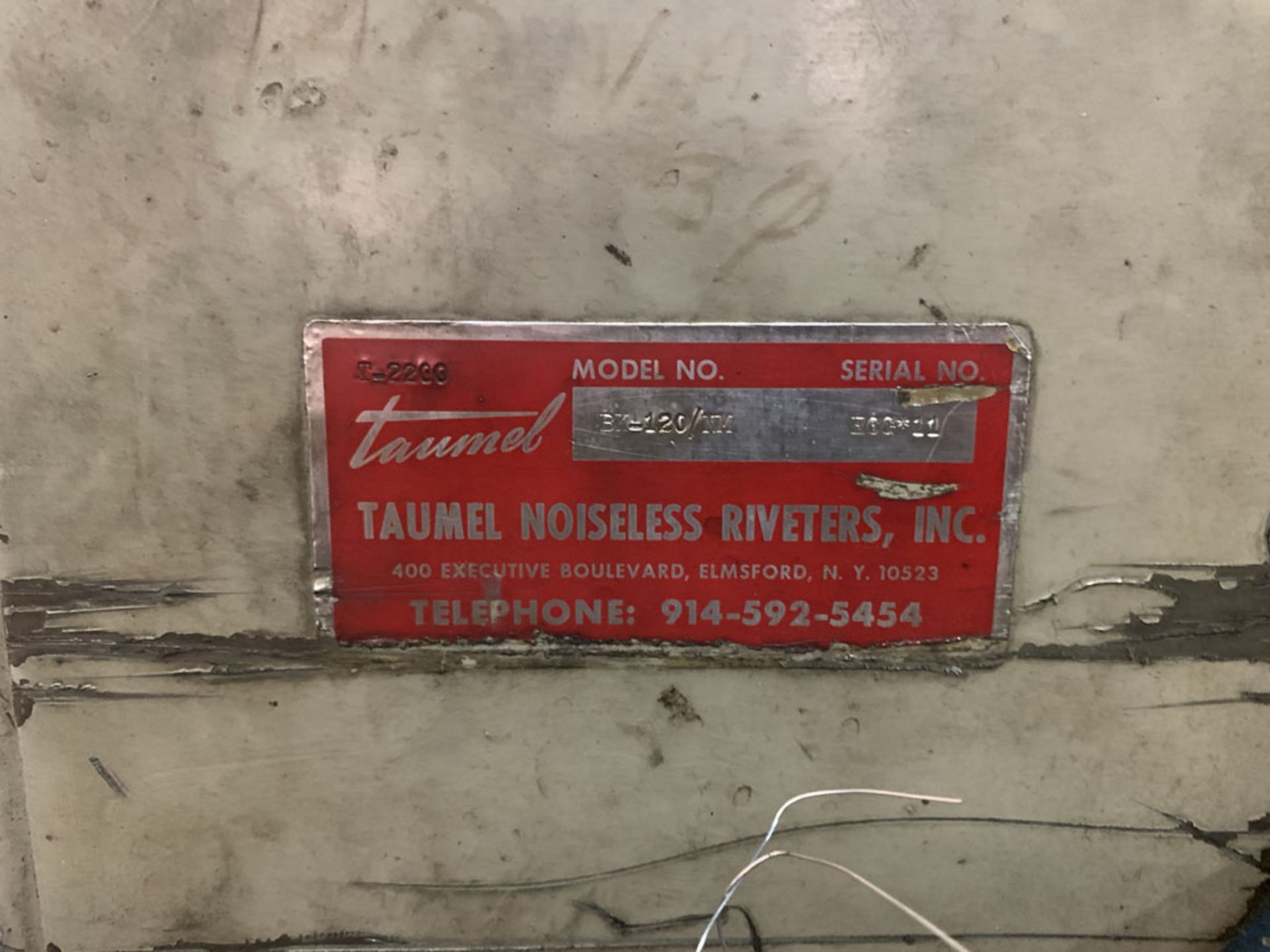 Rivet Machine, Taumel Model BK-120/NM SNECC*11 - Image 2 of 2