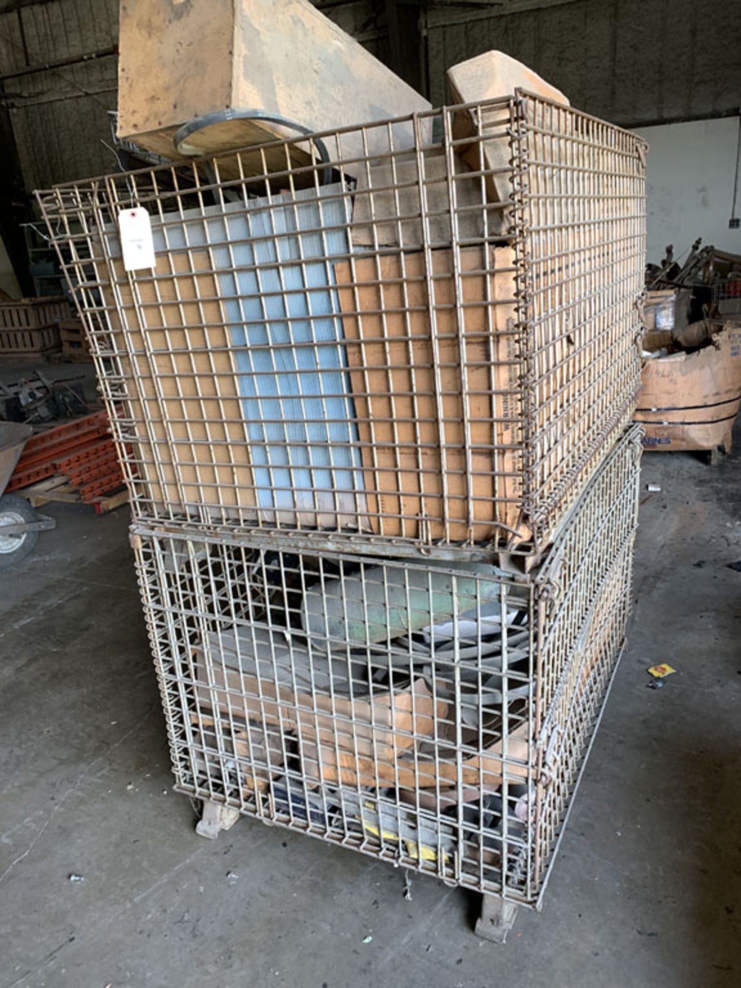 Wire crates (2) and contents