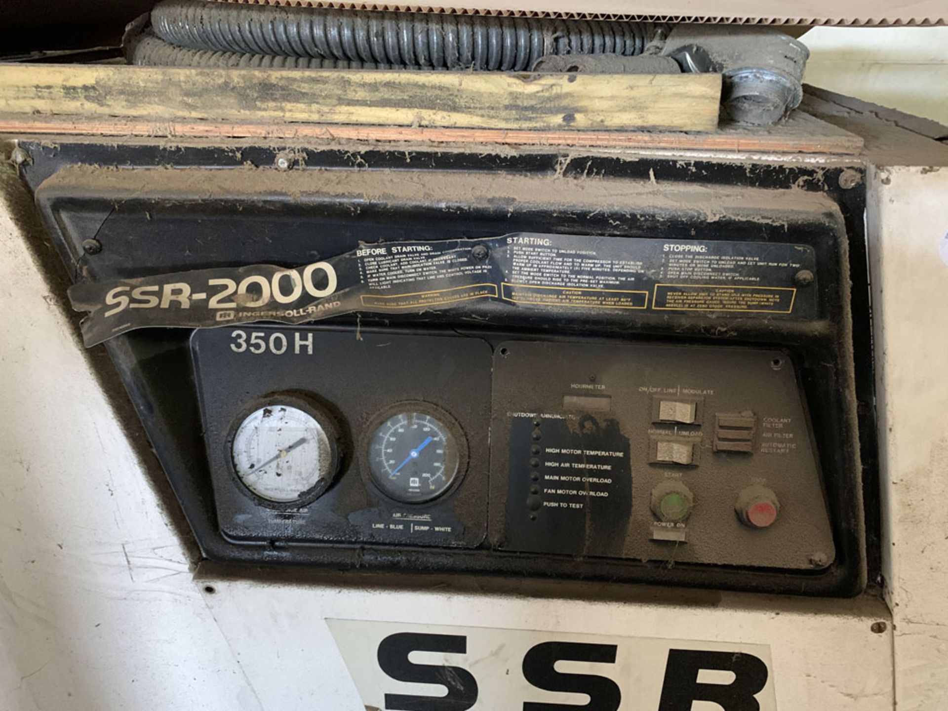 Compressor, Ingersoll Rand Model SSR2000 350HP - Image 2 of 3