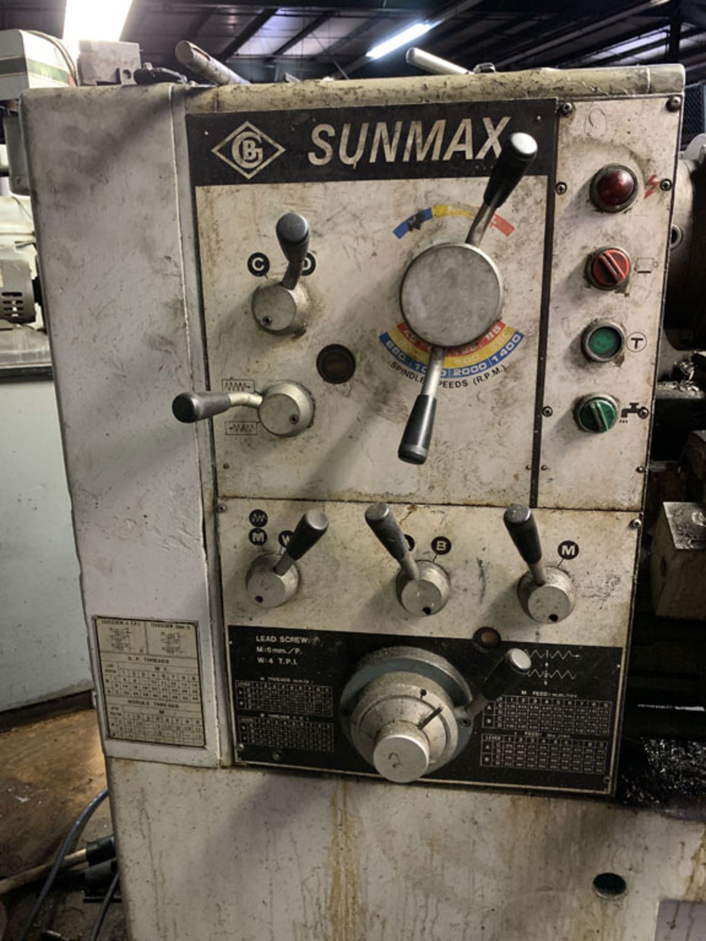 Lathe, Engine Sunmax GBL-1760 - Image 3 of 4