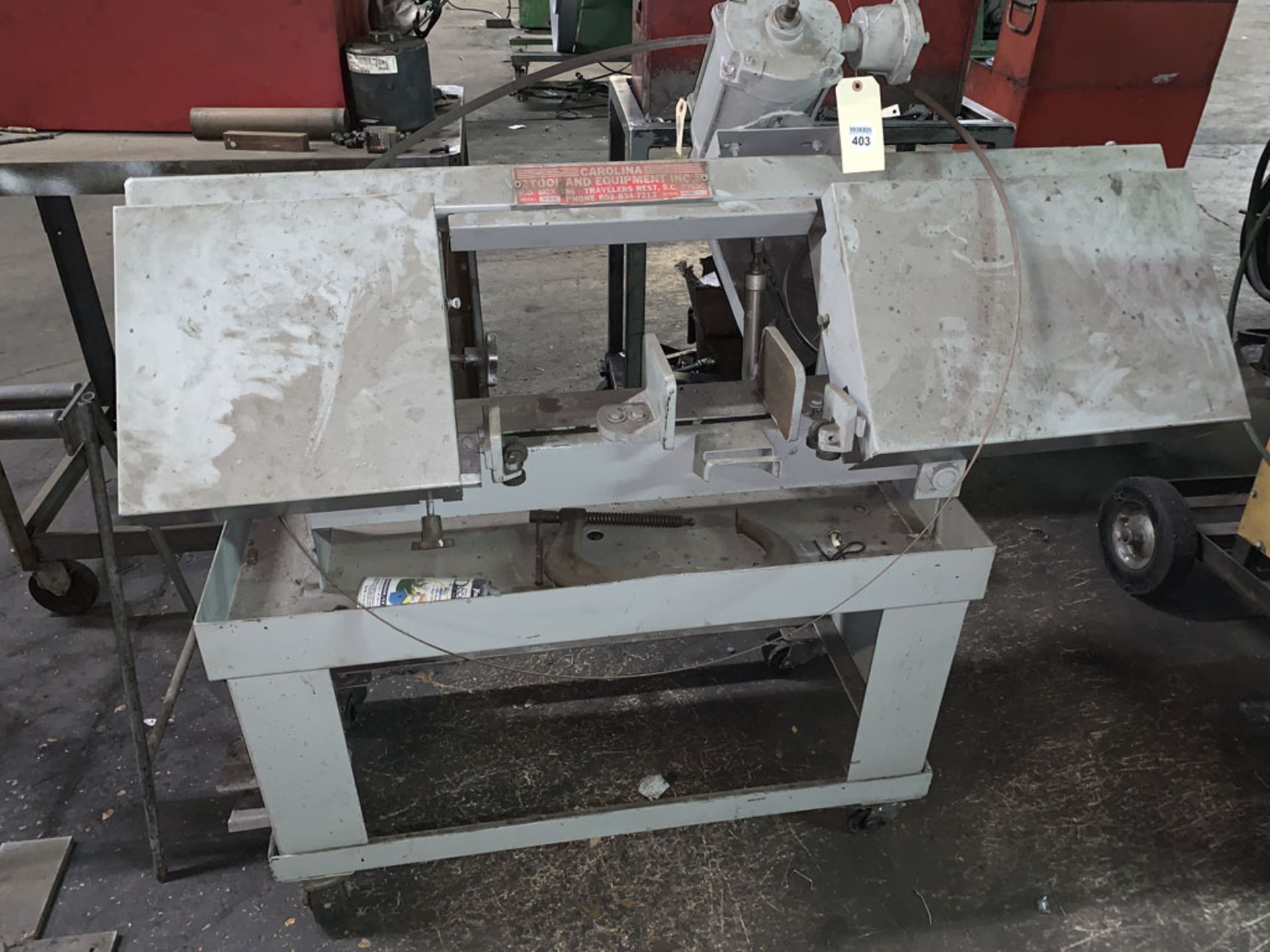 Band Saw, Horizontal Carolina Tool & Equipment Model HD9 SN HD92203