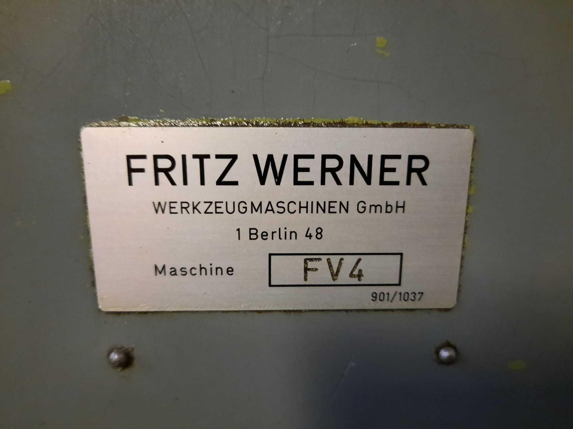 Fritz Werner Milling Machine - Image 9 of 14