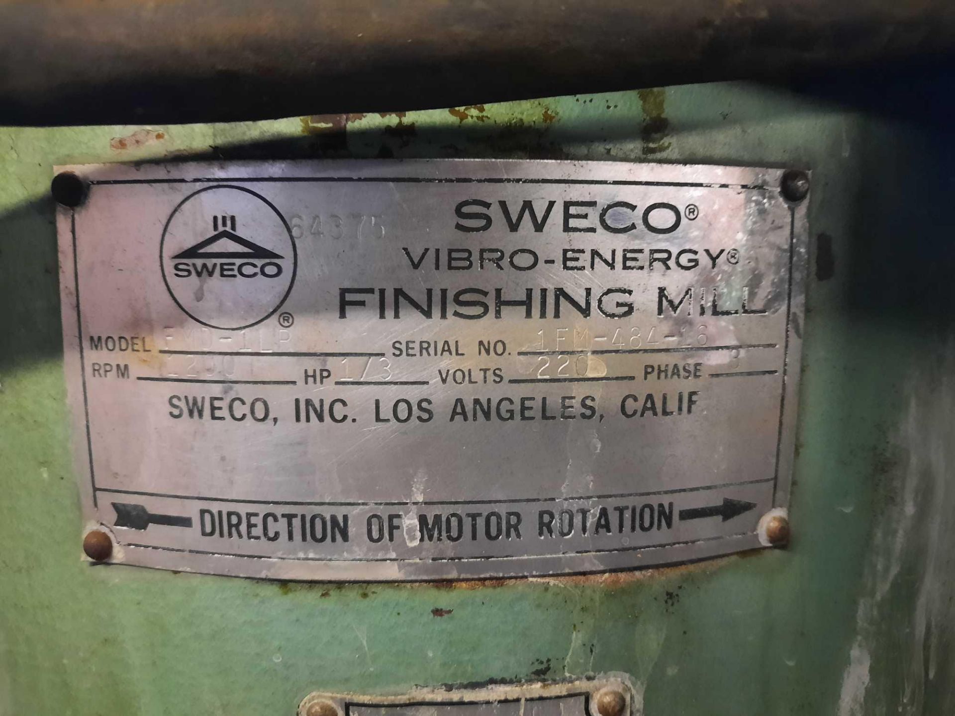Sweco Finishing Mill - Image 4 of 5