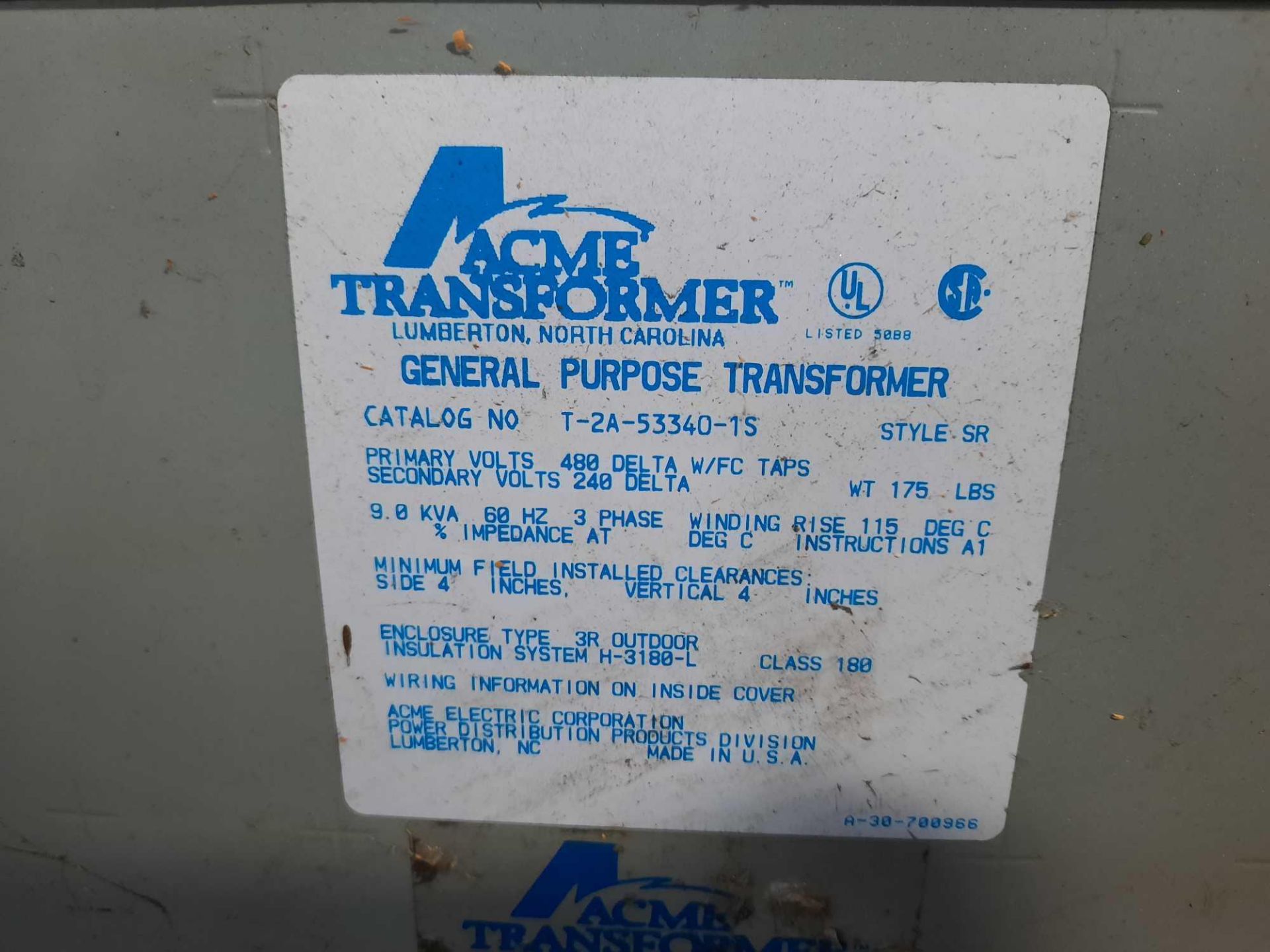 General Electric / Acme Dry Type Transformers - Bild 4 aus 4