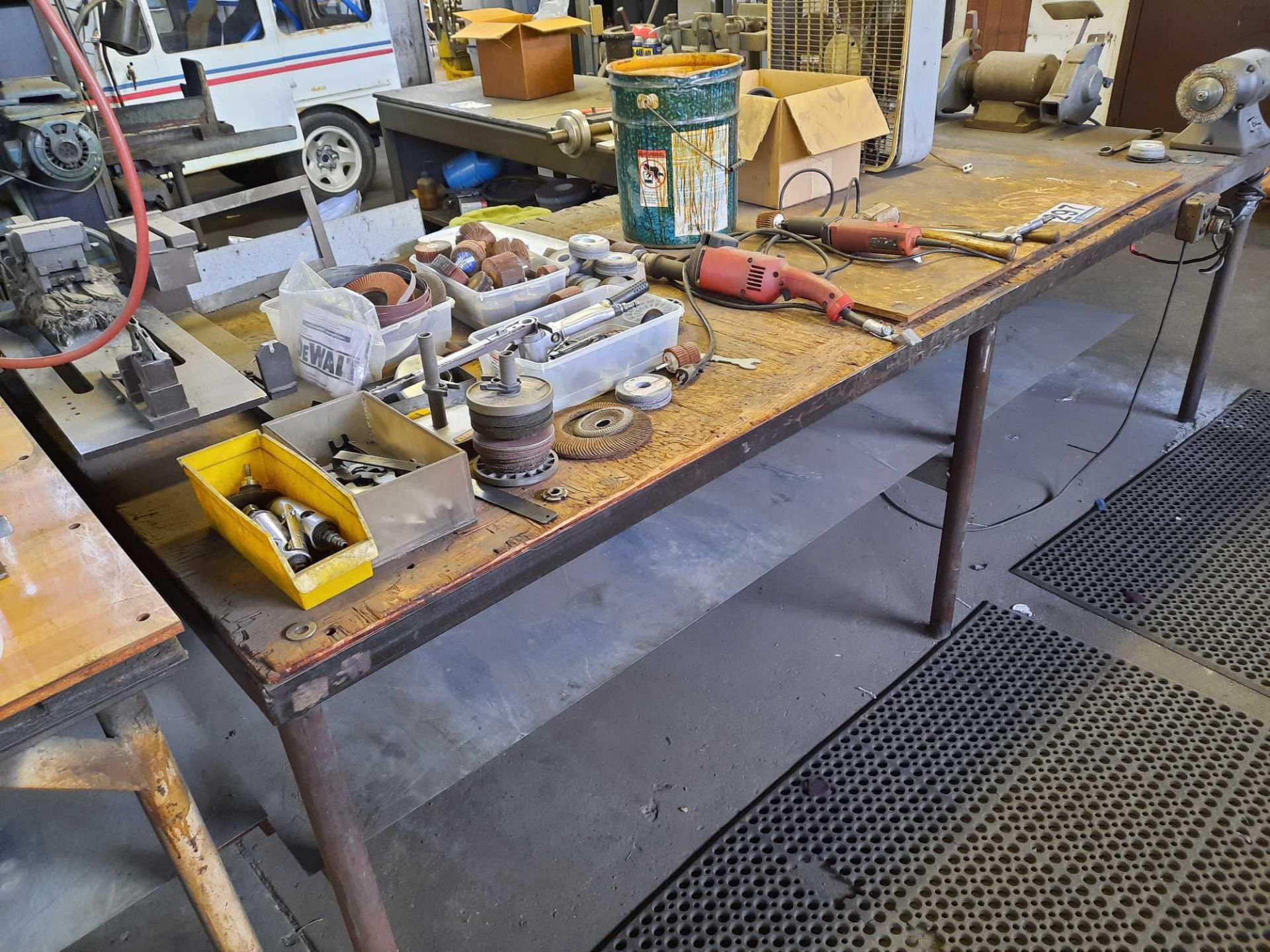 Metal Table W/ Tools - Image 2 of 13