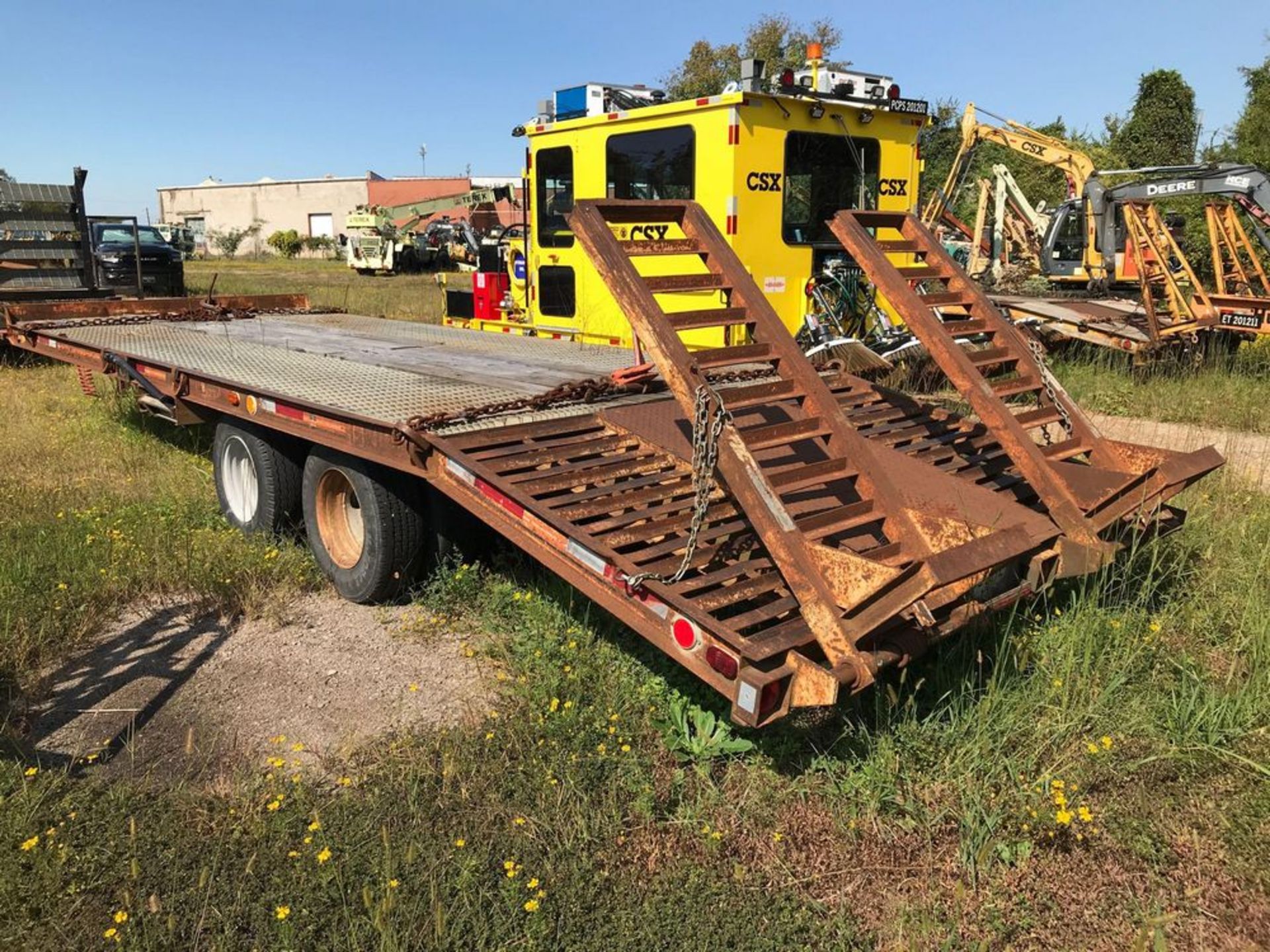 1991 HUDSON HTD 10 TON T/A EQUIPMENT TRAILER (CSX Unit# ET9104) - Image 13 of 16