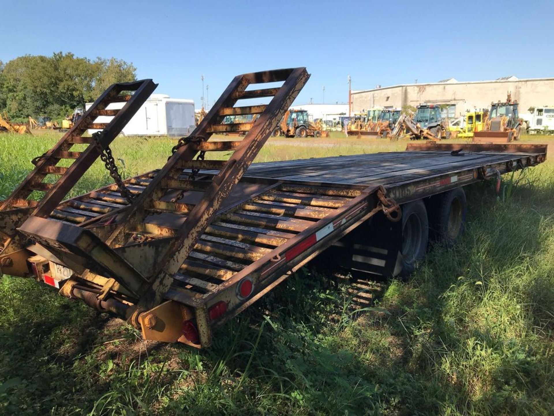 1991 HUDSON HTD18D 10 TON T/A EQUIPMENT TRAILER (CSX Unit# ET9105) - Image 12 of 17