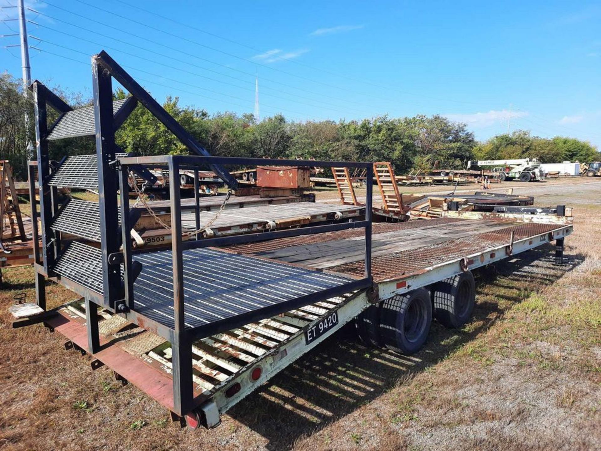 1994 HUDSON HTD T/A EQUIPMENT TRAILER (CSX Unit# ET9420) - Image 3 of 6