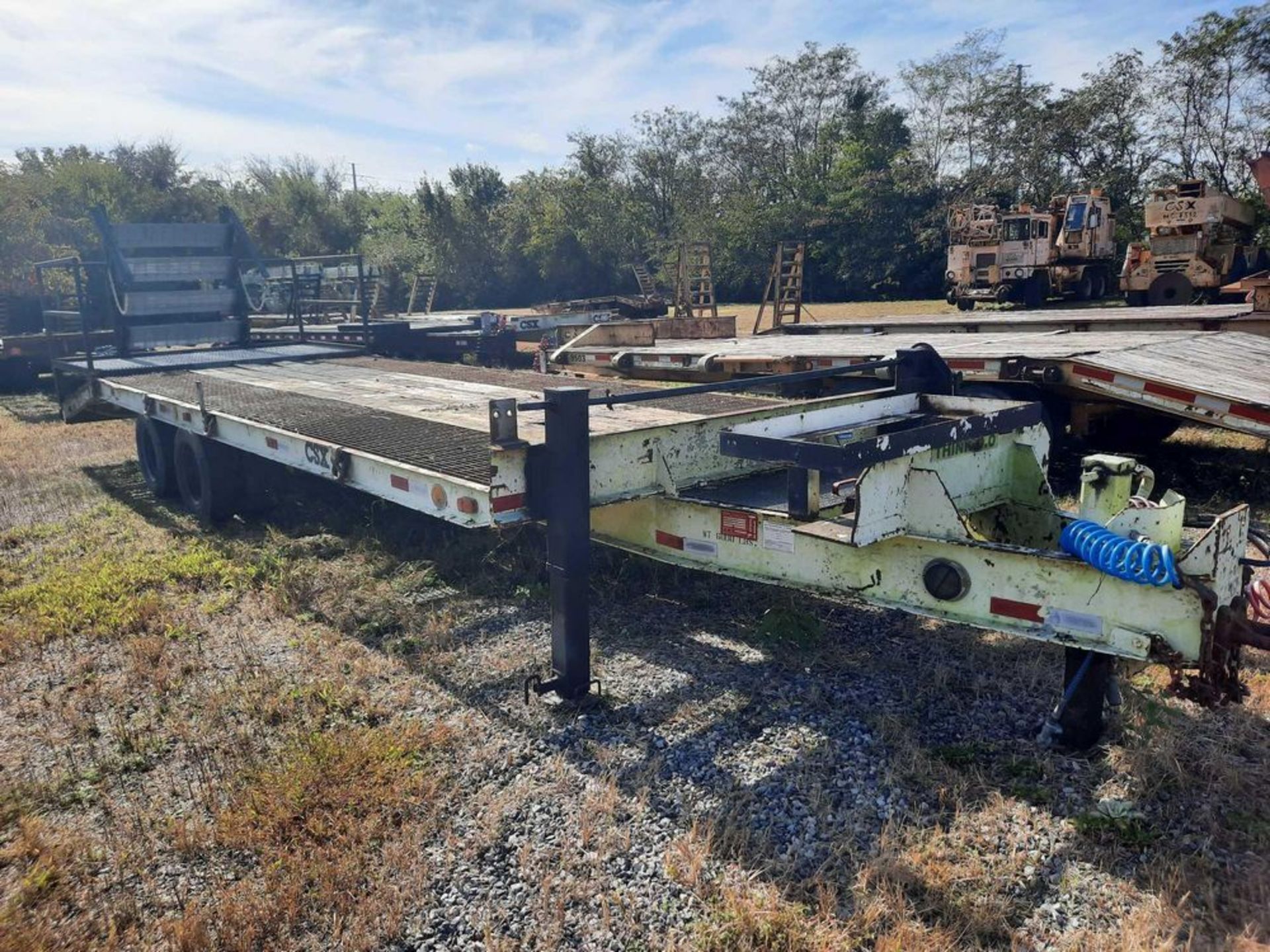 1994 HUDSON HTD T/A EQUIPMENT TRAILER (CSX Unit# ET9420) - Image 2 of 6