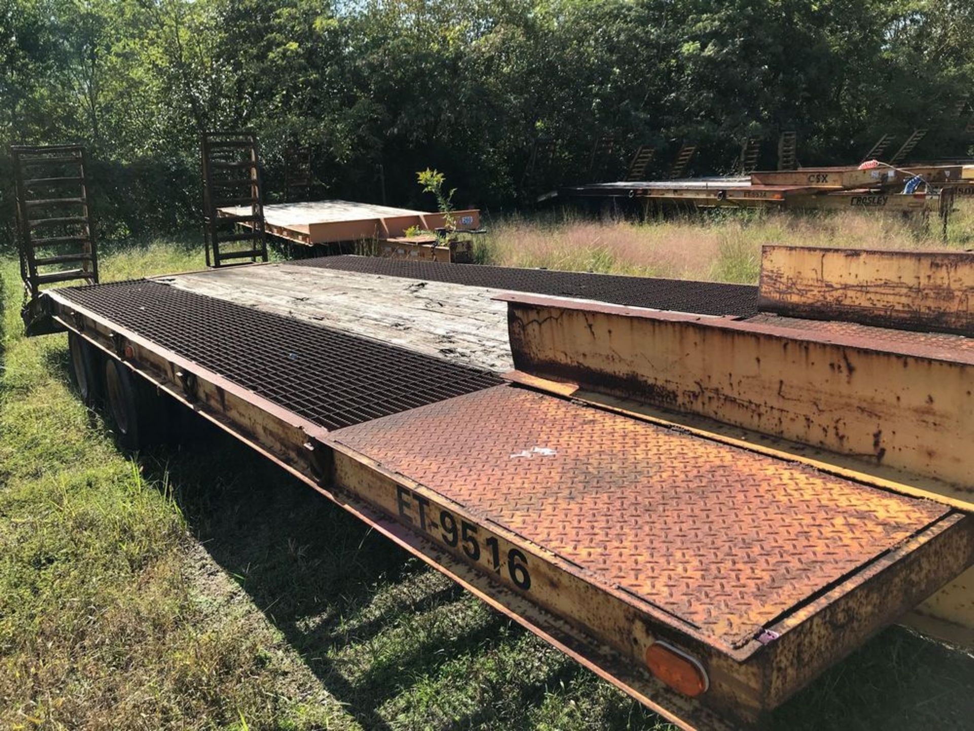 1995 CROSLEY 10 TON T/A EQUIPMENT TRAILER (CSX Unit# ET9516) - Image 10 of 13