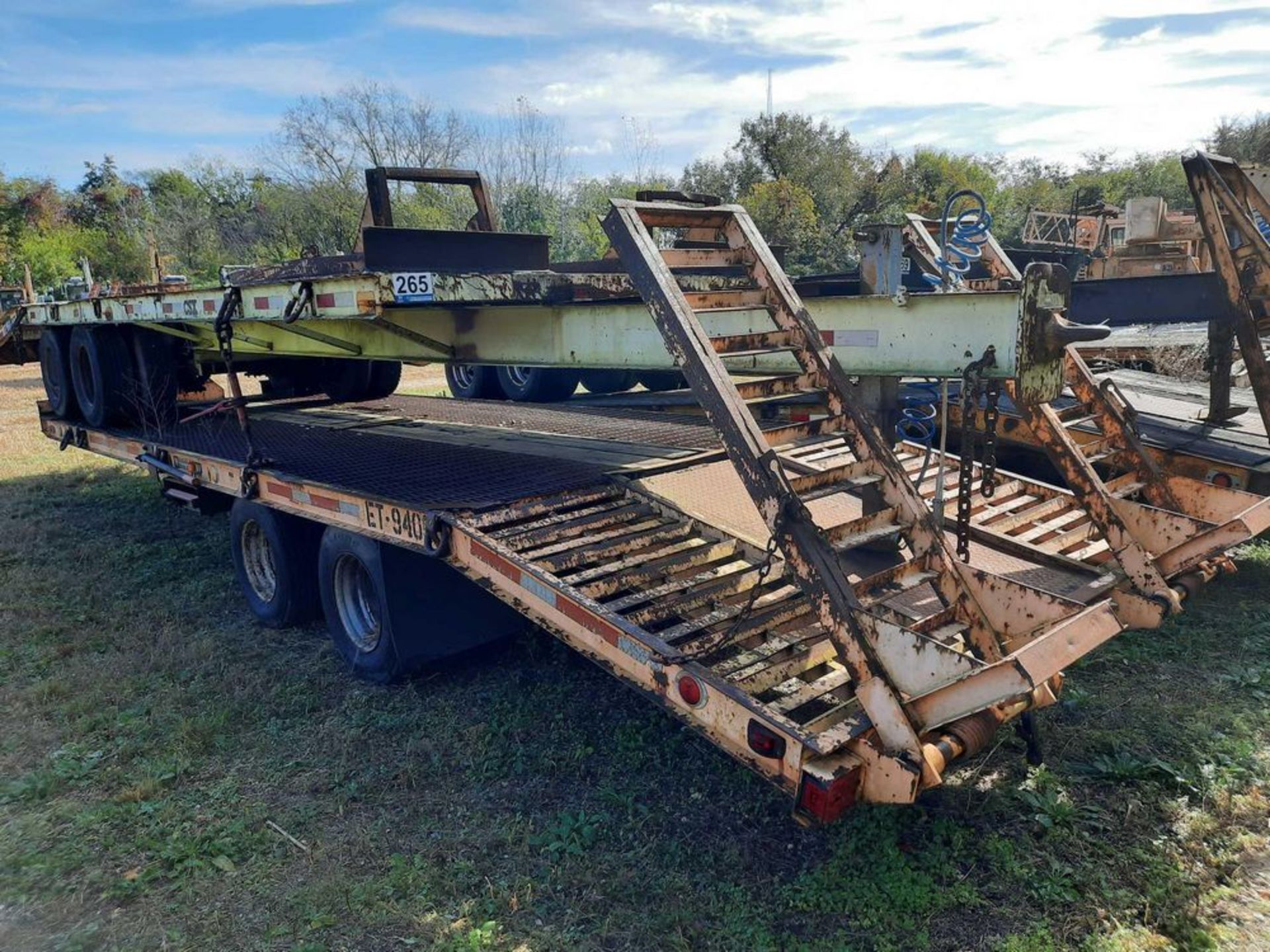 1994 HUDSON HTD 12 TON T/A EQUIPMENT TRAILER (CSX Unit# ET9406) - Image 3 of 8