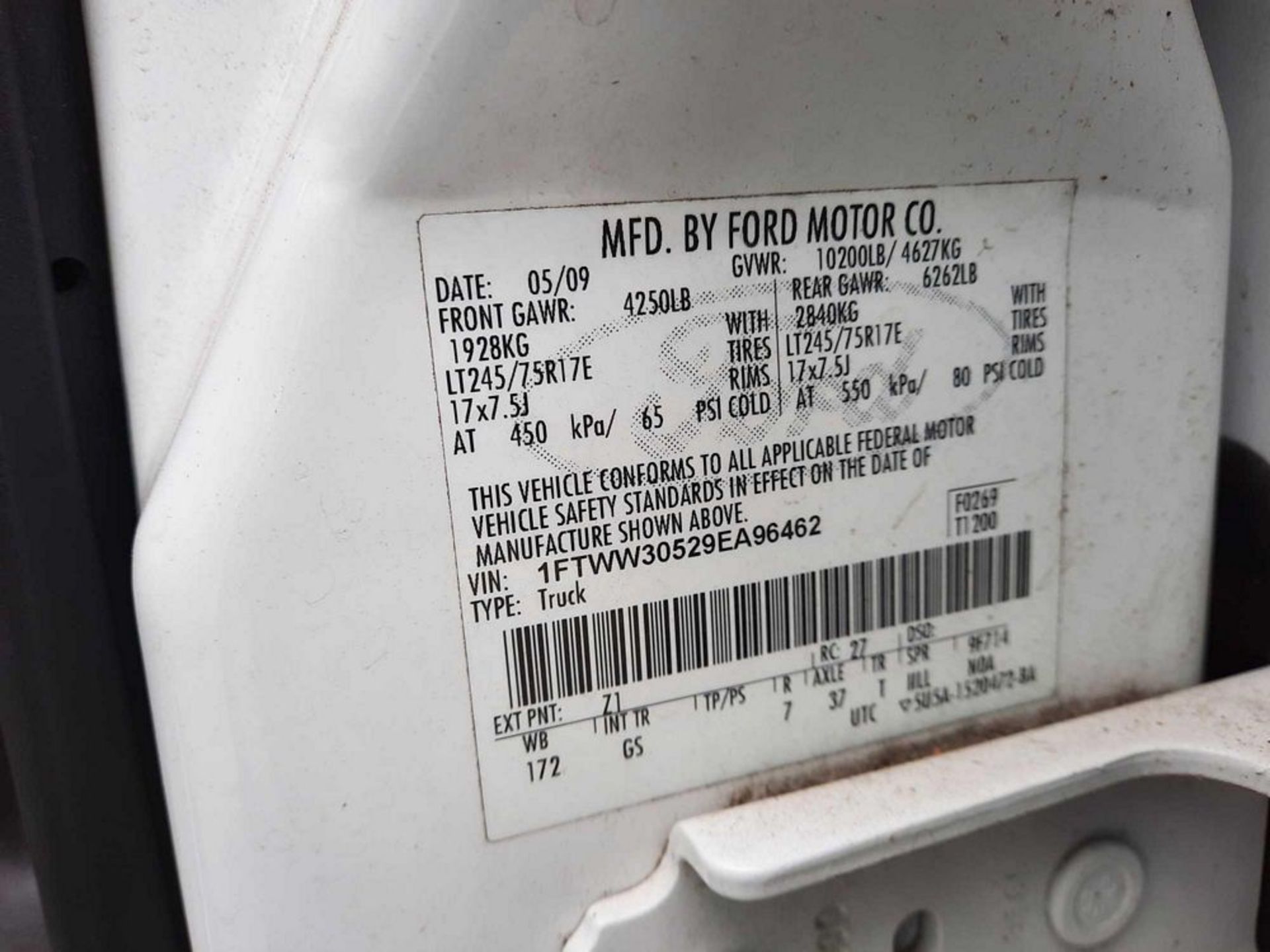 2009 FORD F350 XL SUPER DUTY K9 TRUCK(HC UNIT: HC-2102-031) - Image 17 of 21