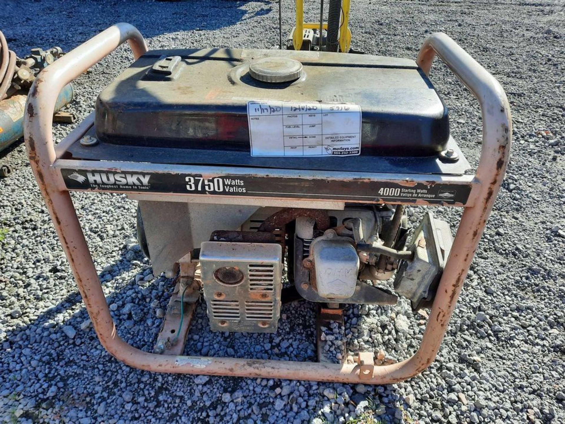 HUSKY 3750 GENERATOR - Image 3 of 8