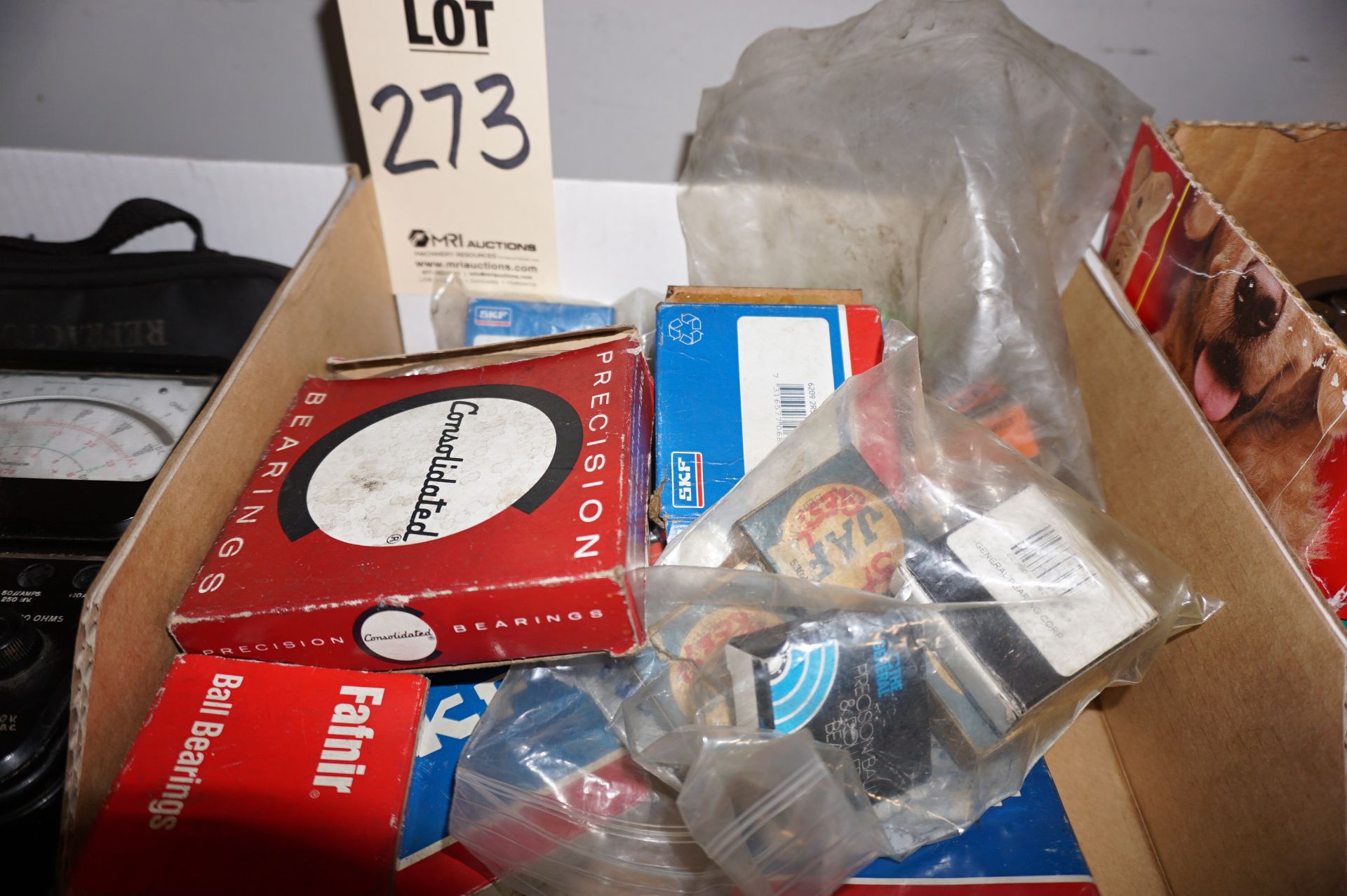 (2 BOXES) LOT TO INCLUDE: MISC. SKF, FAFNIR, AND CONSOLIDATED BEARINGS - Image 2 of 3