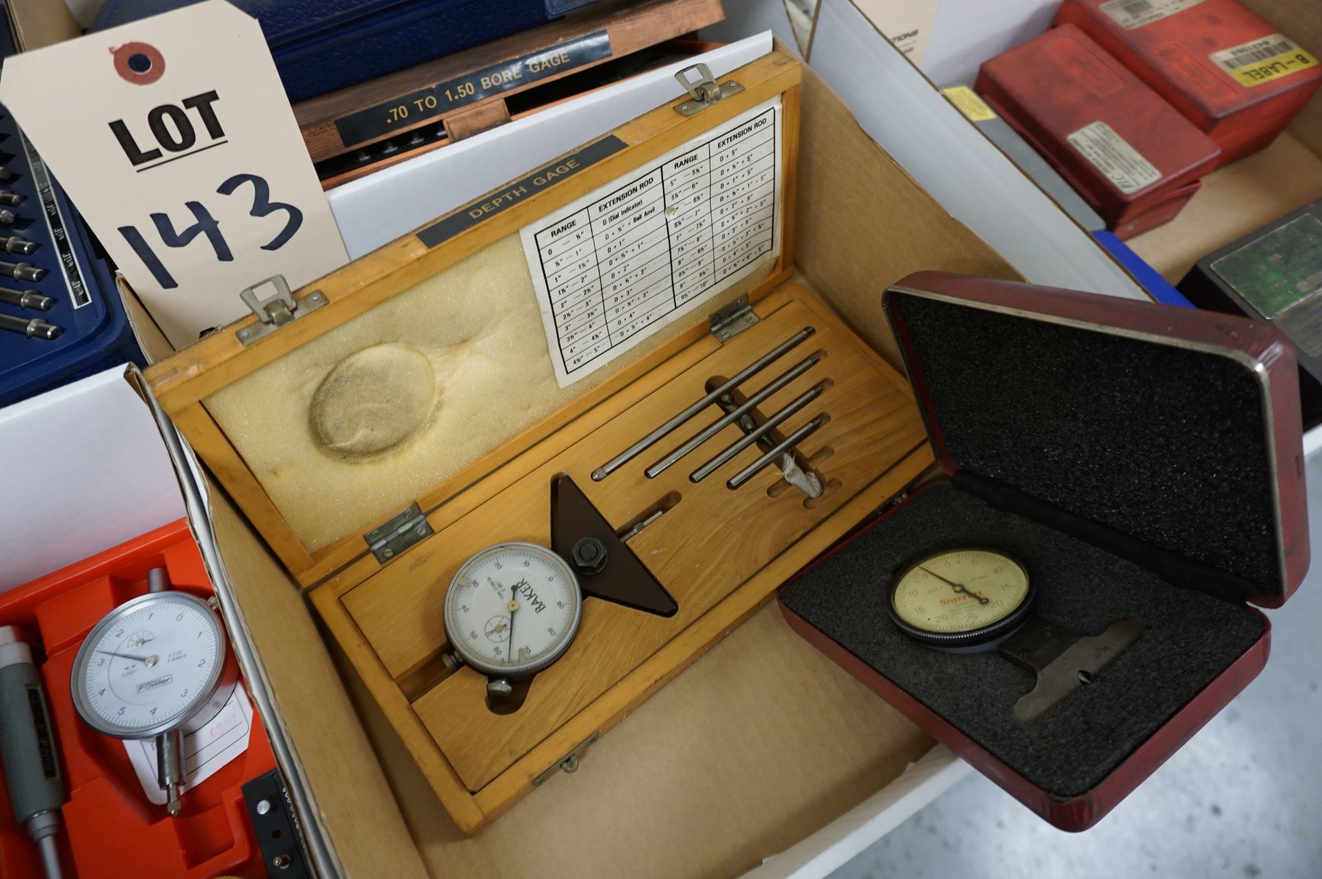 MISC. BAKER AND STARRETT DEPTH GAUGES - Image 2 of 2