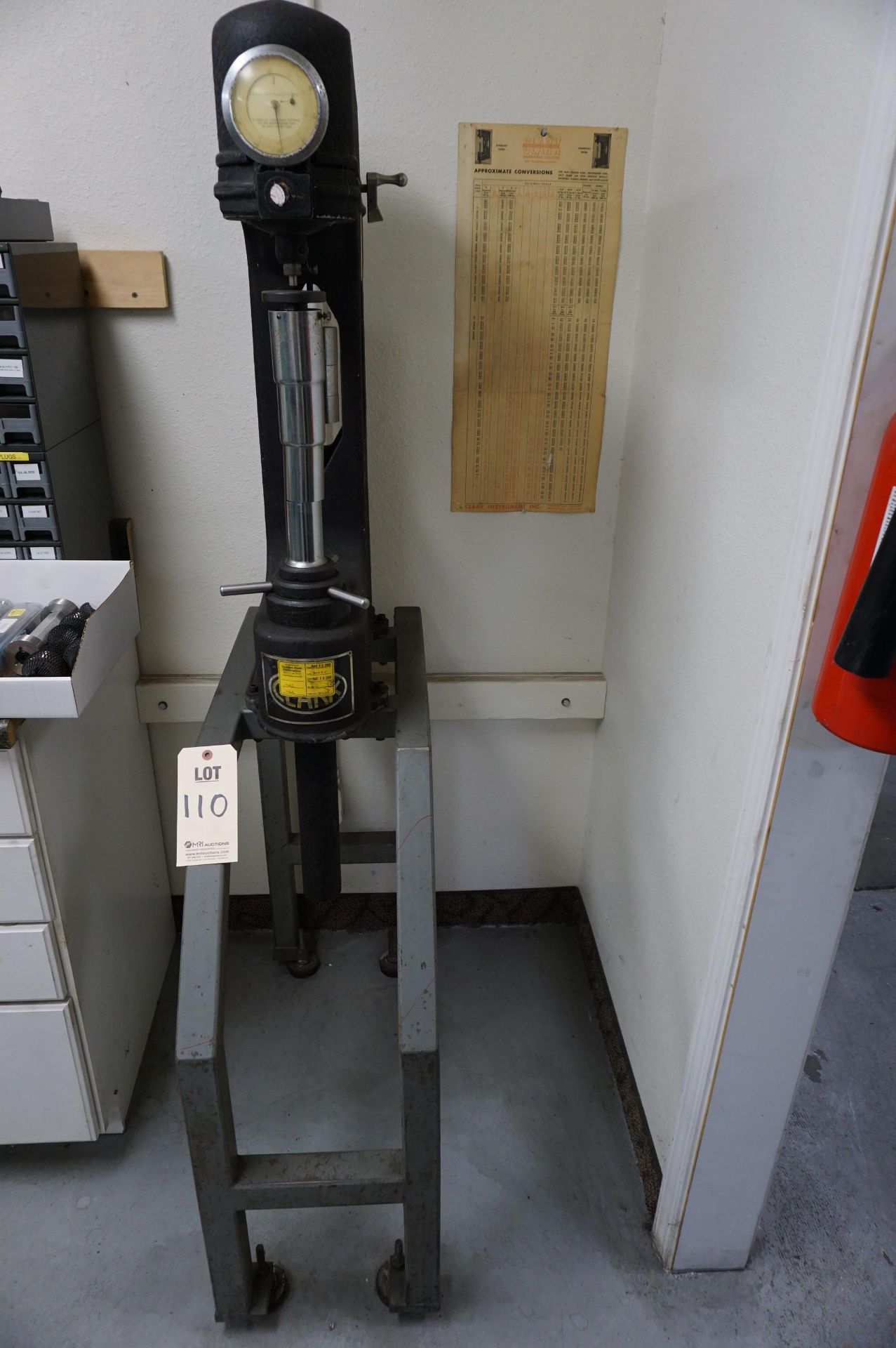 CLARK HARDNESS TESTER, MODEL C12A, S/N 30294