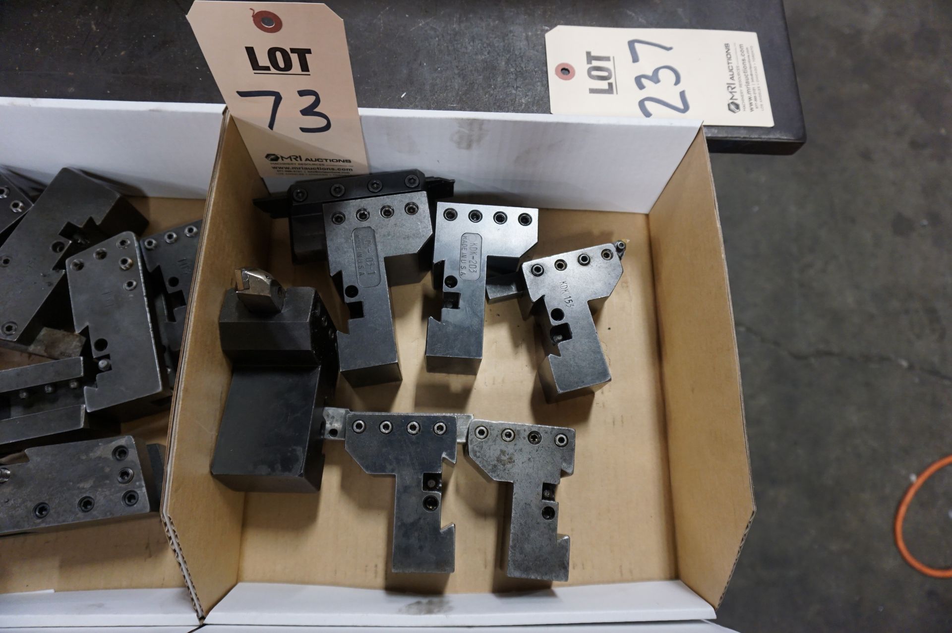 (6) MISC. MACHINE LATHE QUICK CHANGE WEDGE TOOL HOLDERS - Image 2 of 2