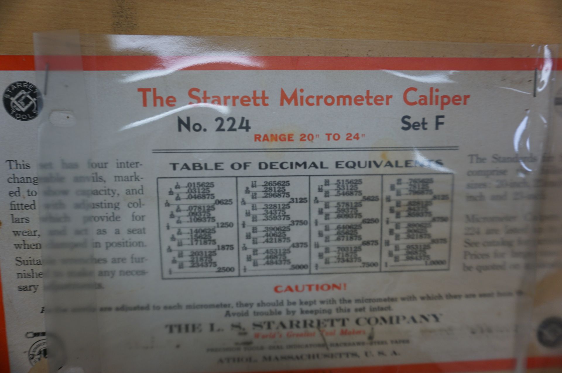 LOT TO INCLUDE: (1) 16-20" MICROMETER, (1) 20-24" MICROMETER - Image 4 of 4