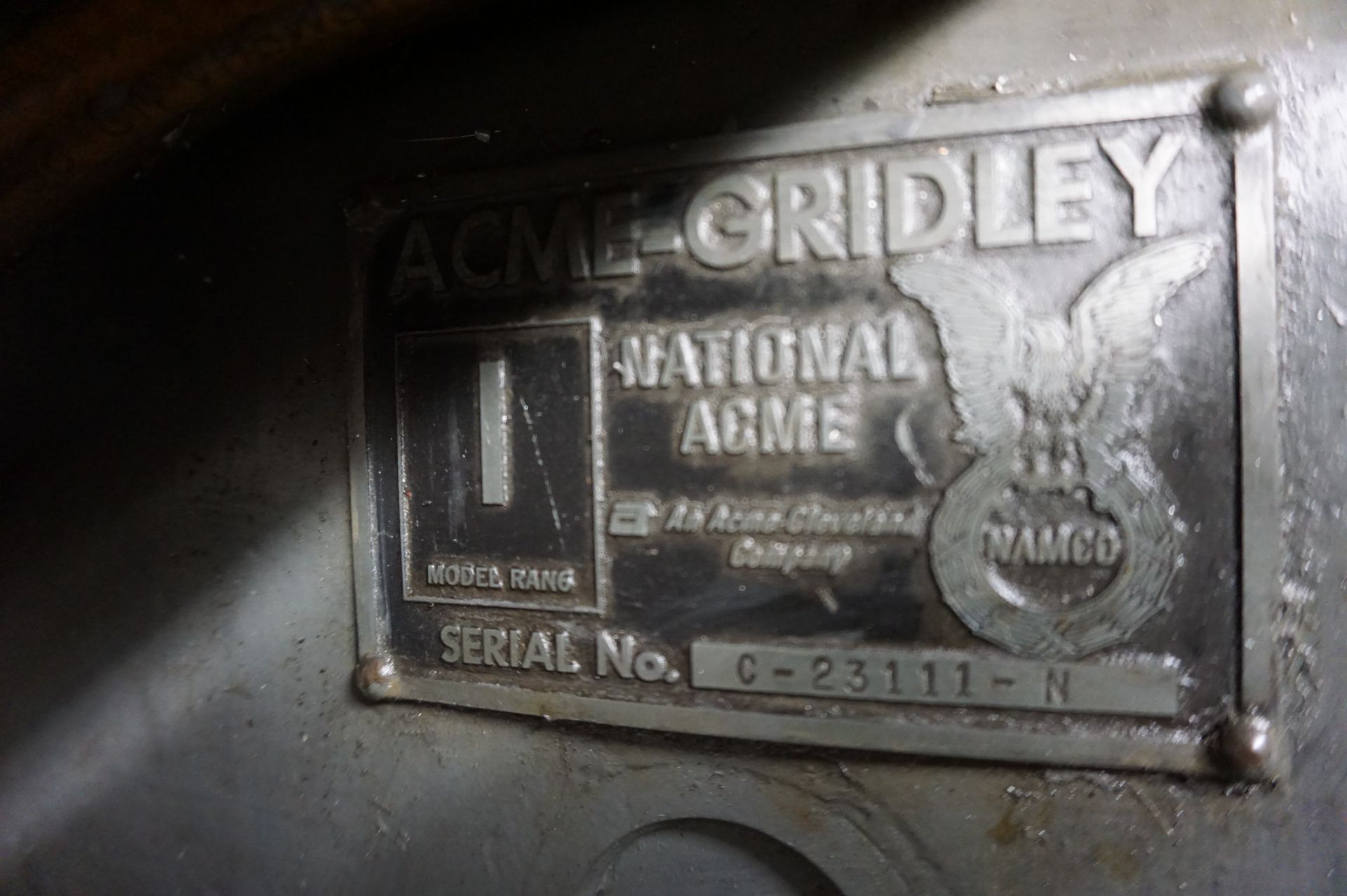 ACME GRIDLEY 1" RAN-6 AUTOMATIC SCREW MACHINE, PNEUMATIC CLUTCH, S/N C-23111-N - Image 6 of 12