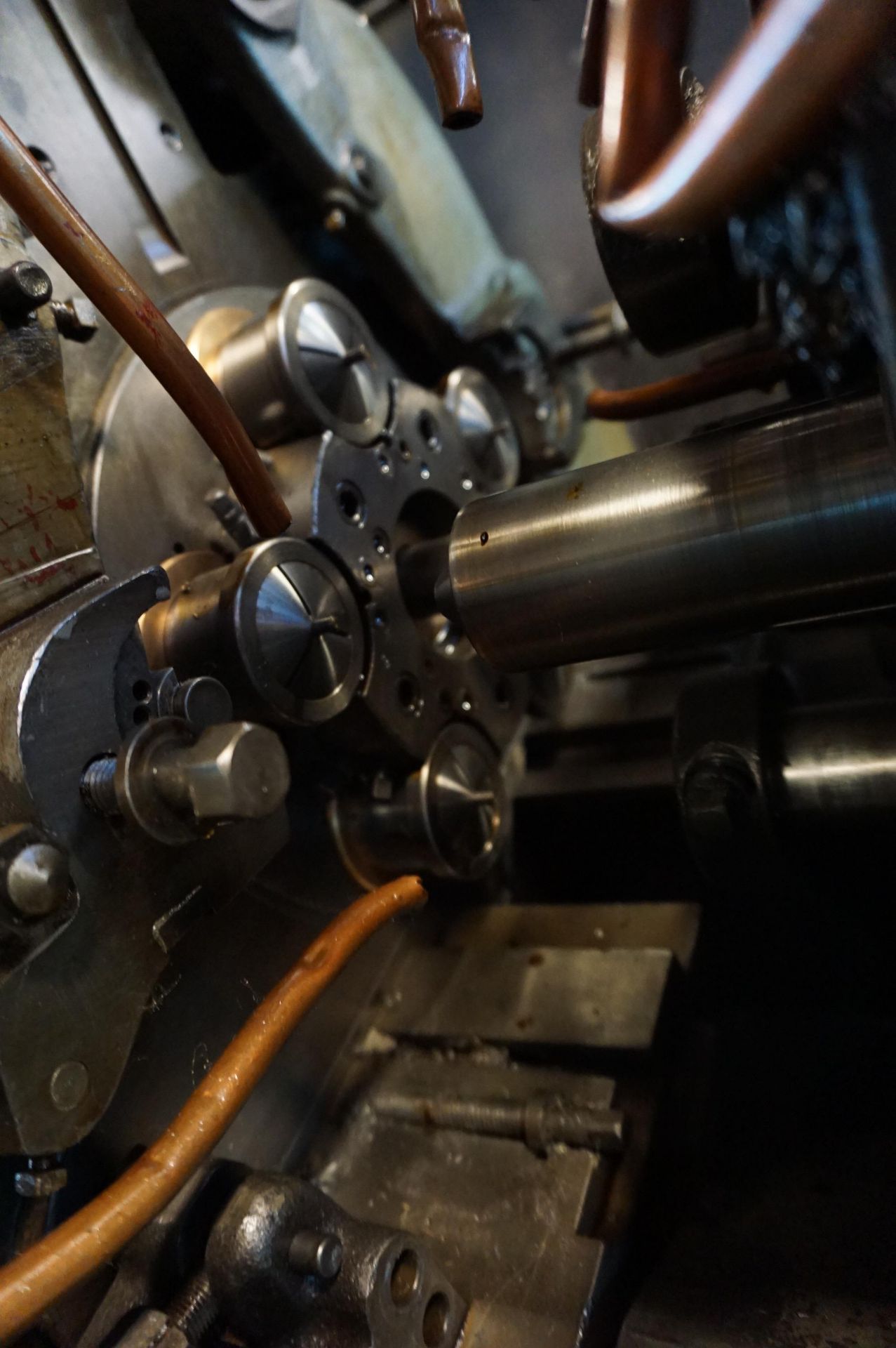 1941 DAVENPORT MODEL B 3/4" OVERSIZE 5-SPINDLE AUTOMATIC BAR MACHINE. S/N 1412, PICK OFF, 2 - Image 7 of 9