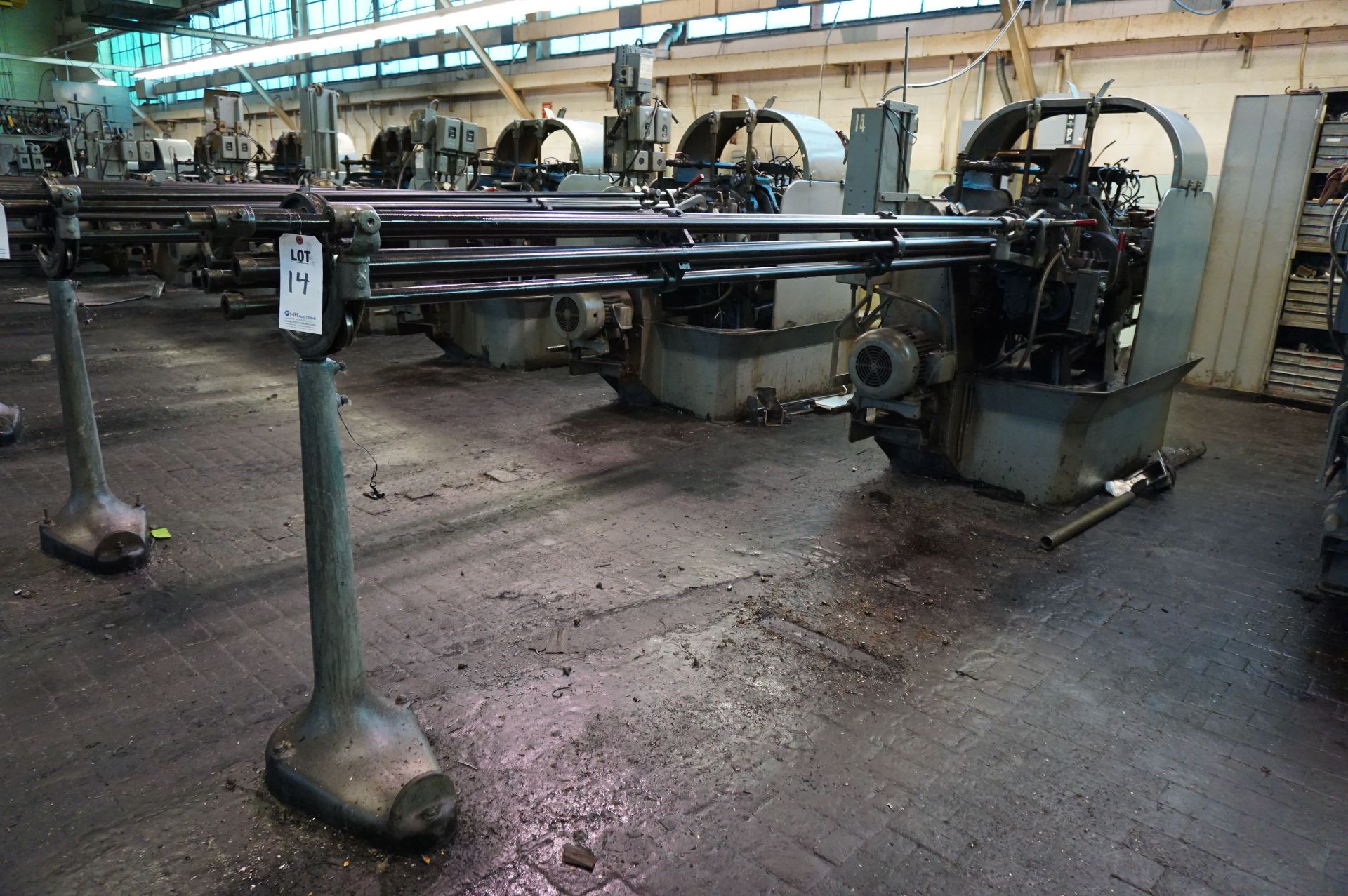 1976 DAVENPORT MODEL B 3/4" OVERSIZE 5-SPINDLE AUTOMATIC BAR MACHINE. S/N 9117, PICK OFF, 2