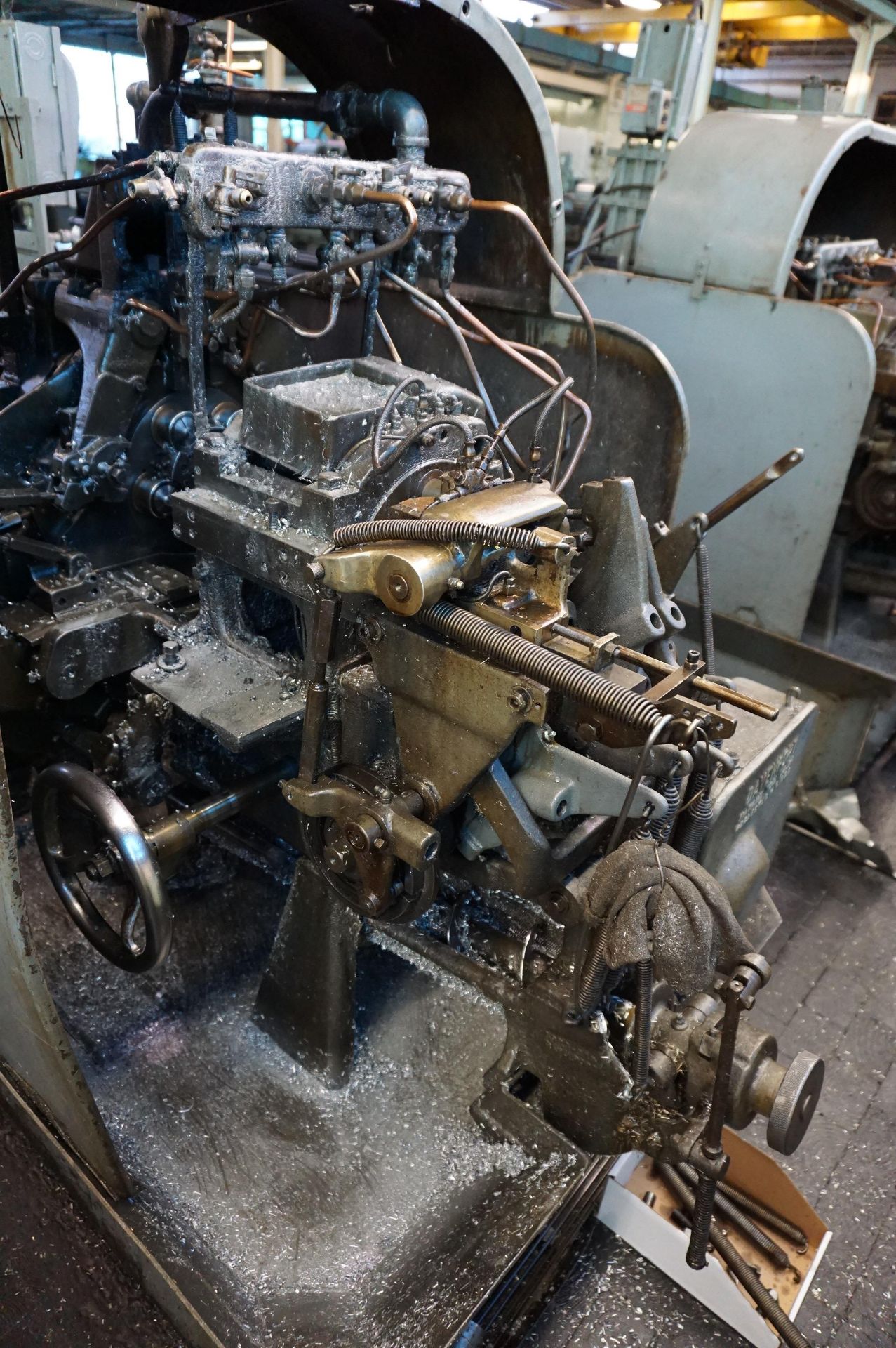 1958 DAVENPORT MODEL B 3/4" OVERSIZE 5-SPINDLE AUTOMATIC BAR MACHINE. S/N 3586, PICK OFF, 2 - Image 5 of 7