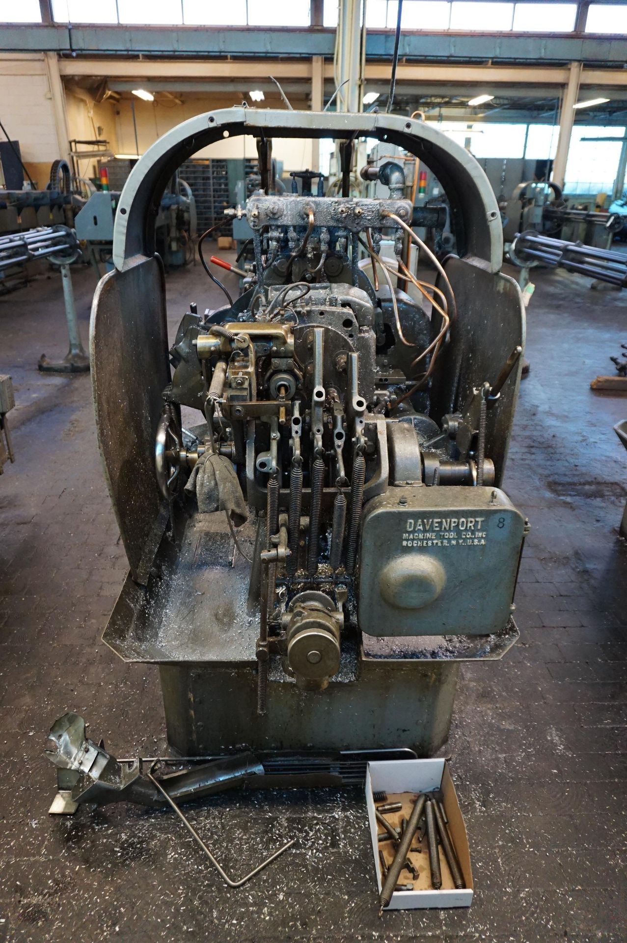 1958 DAVENPORT MODEL B 3/4" OVERSIZE 5-SPINDLE AUTOMATIC BAR MACHINE. S/N 3586, PICK OFF, 2 - Image 3 of 7
