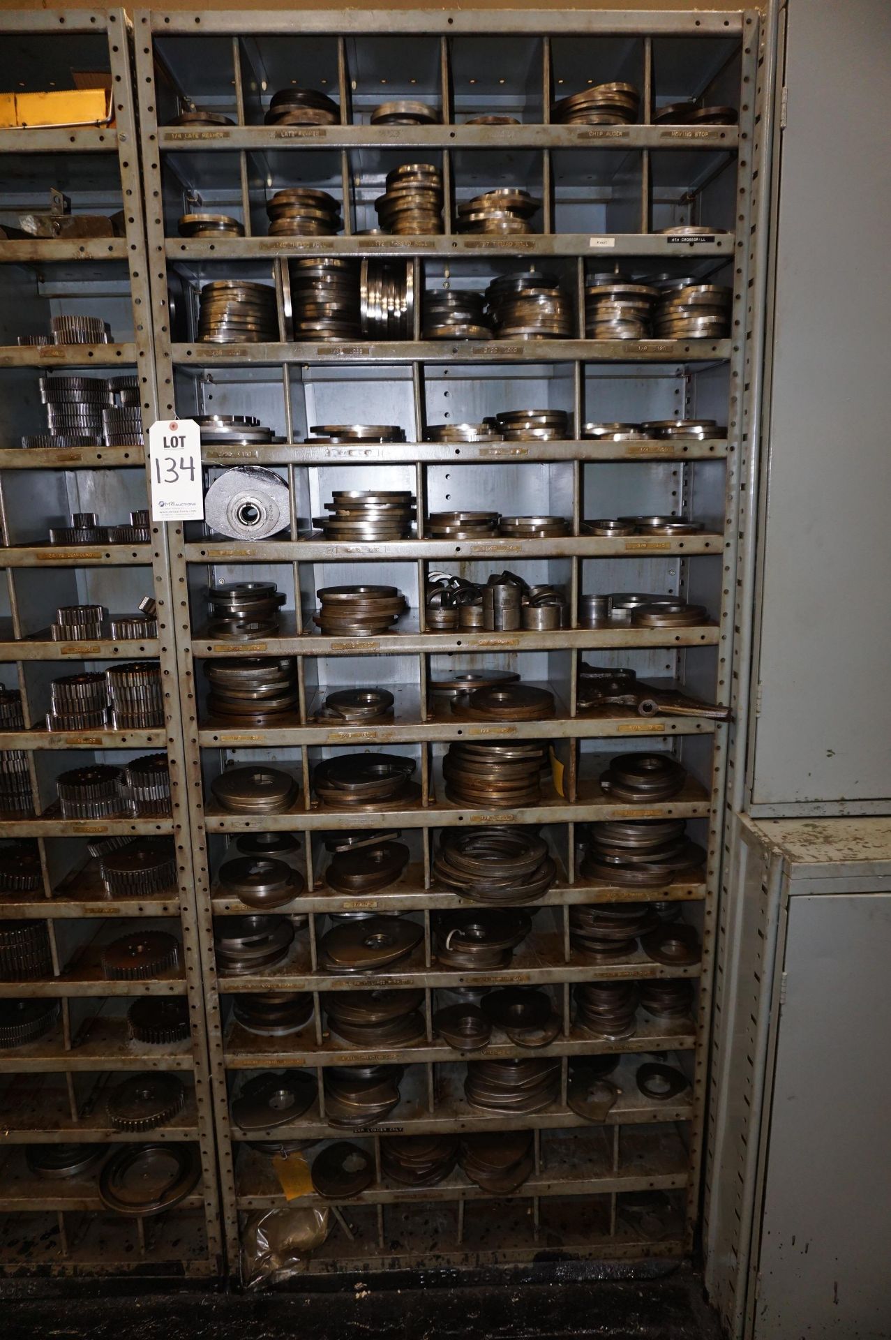 STEEL SHELVING WITH CONTENTS TO INCLUDE: CAM SPACERS - Image 8 of 8