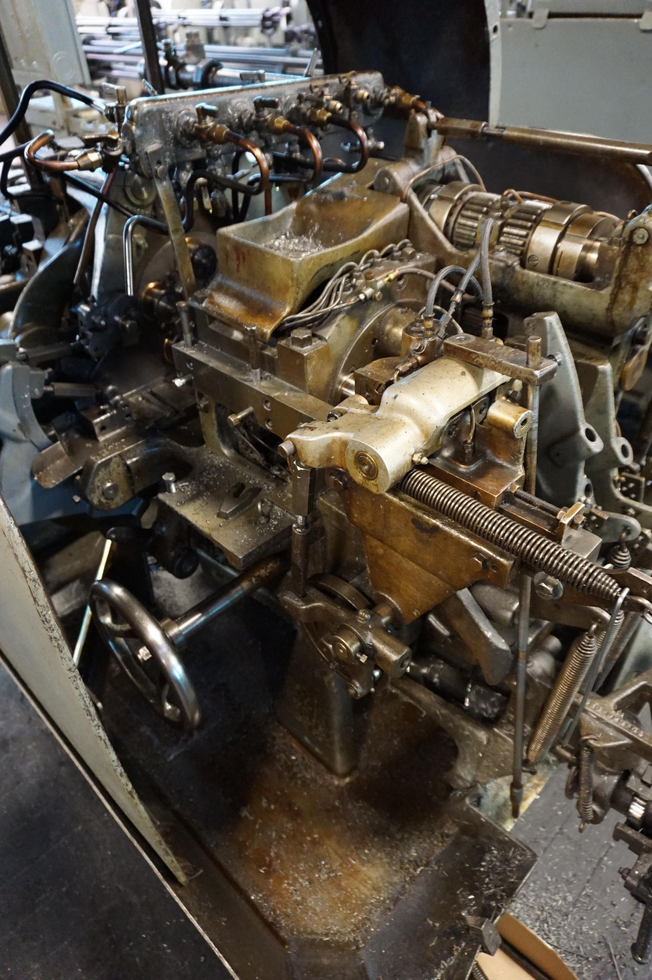 1947 DAVENPORT MODEL B 3/4" OVERSIZE 5-SPINDLE AUTOMATIC BAR MACHINE. S/N 2415, PICK OFF, 2 - Image 5 of 8