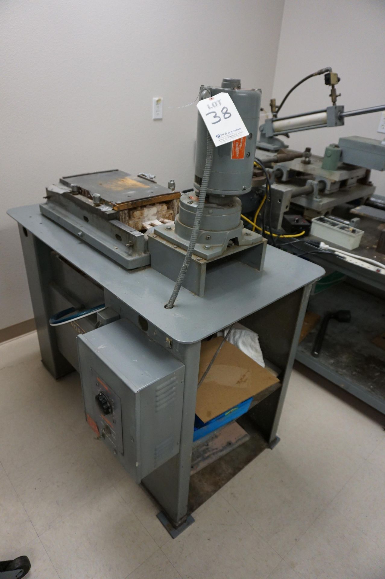 NORTON WAFERING MACHINE, CONVERTED TO XY LAPPING MACHINE, PARTIAL UNIT, MISSING ARM