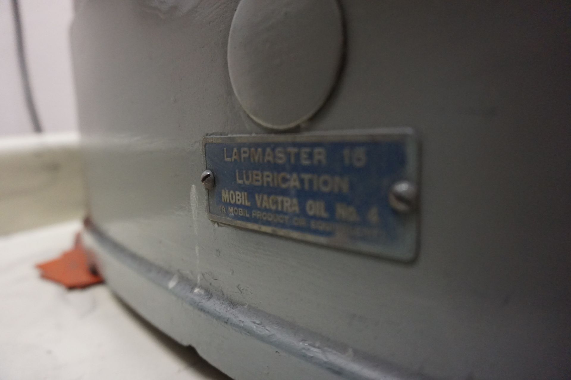 LAPMASTER 15 SINGLE SIDED LAPPING MACHINE, S/N C18707 - Image 4 of 9