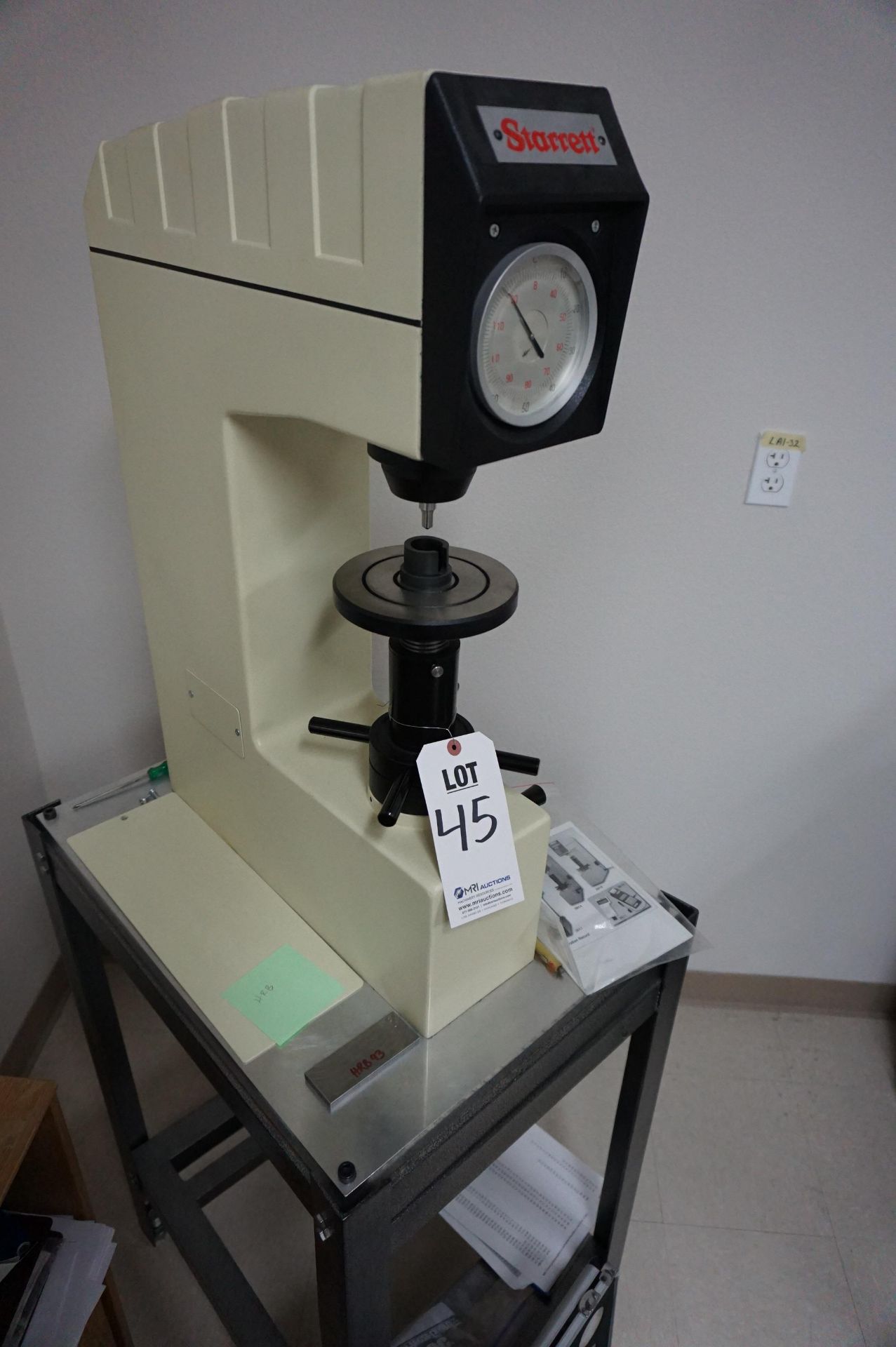 2005 STARRETT ANALOG HARDNESS TESTER, MODEL 3814, S/N 7328, WITH STARR CHEK HARDNESS TEST BLOCKS AND - Image 2 of 6