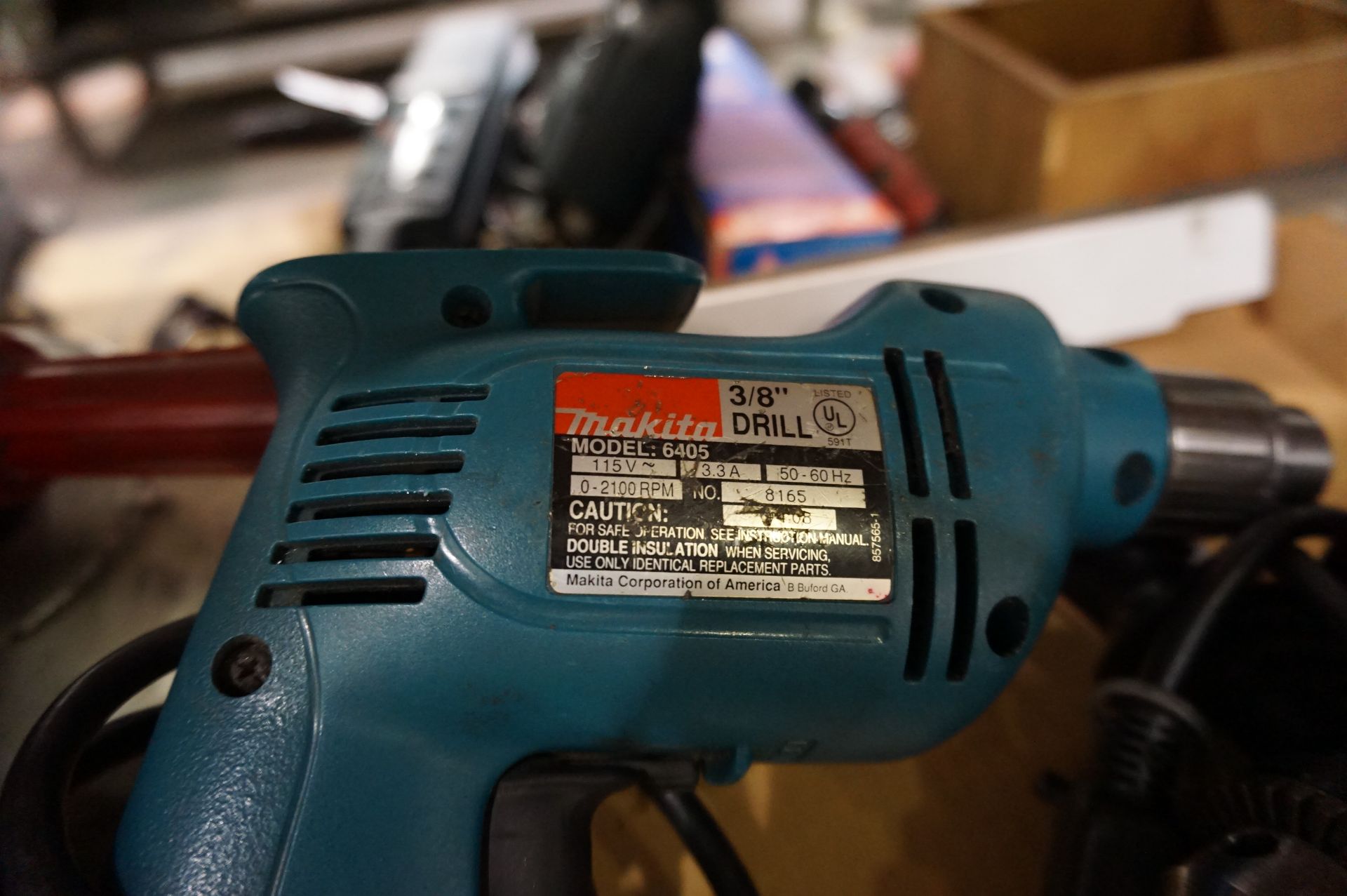 POWER TOOL LOT TO INCLUDE: (1) 7" SKILSAW WET TILE SAW, MODEL 3540, (1) MILWAUKEE GRINDER, CAT NO - Image 6 of 9