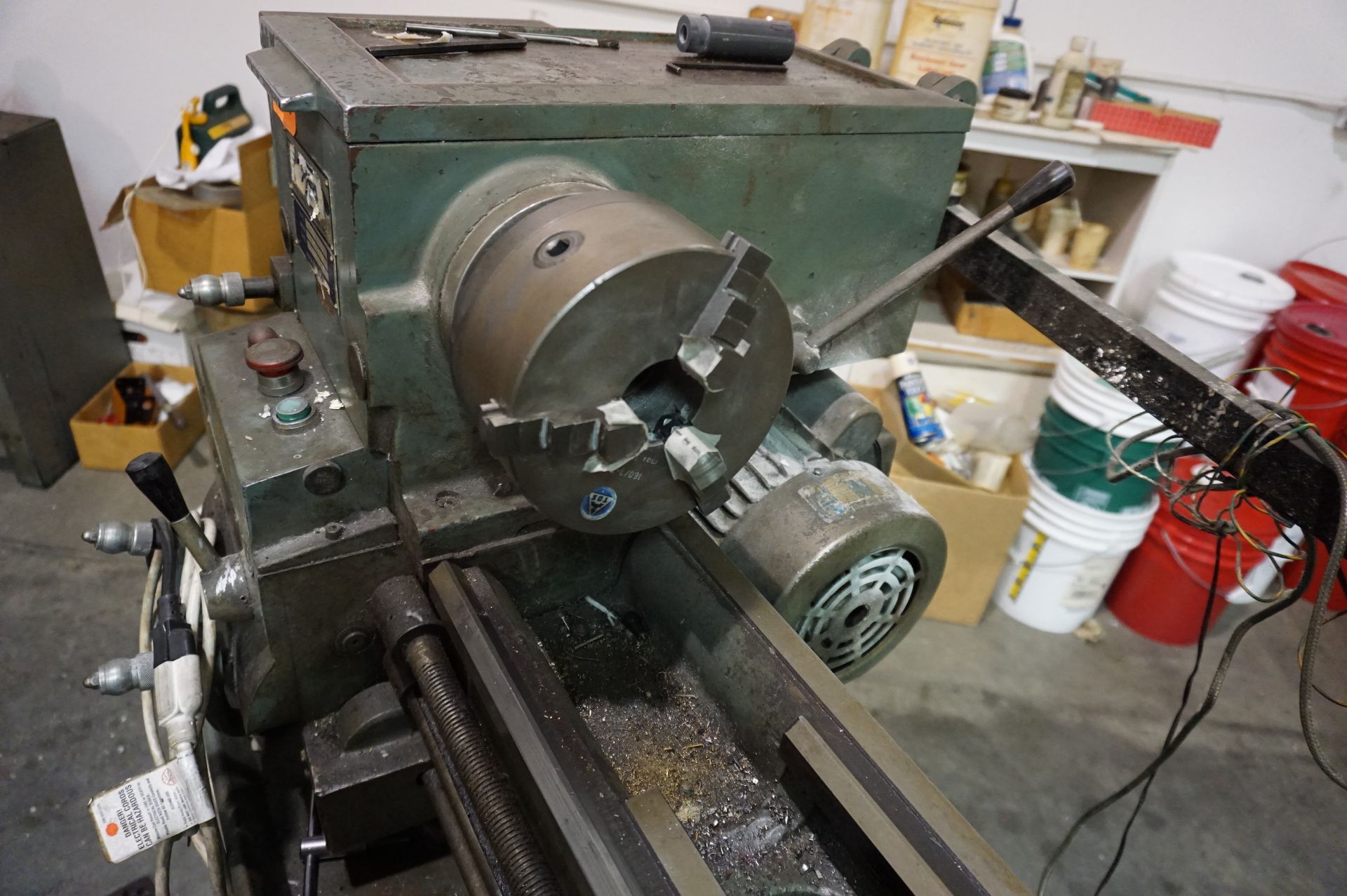 1987 RUTLAND MACHINE LATHE, MODEL 2649-1190, S/N 873690, 13" X 36" BED, MITUTOYO DRO, TO INCLUDE: - Image 4 of 12