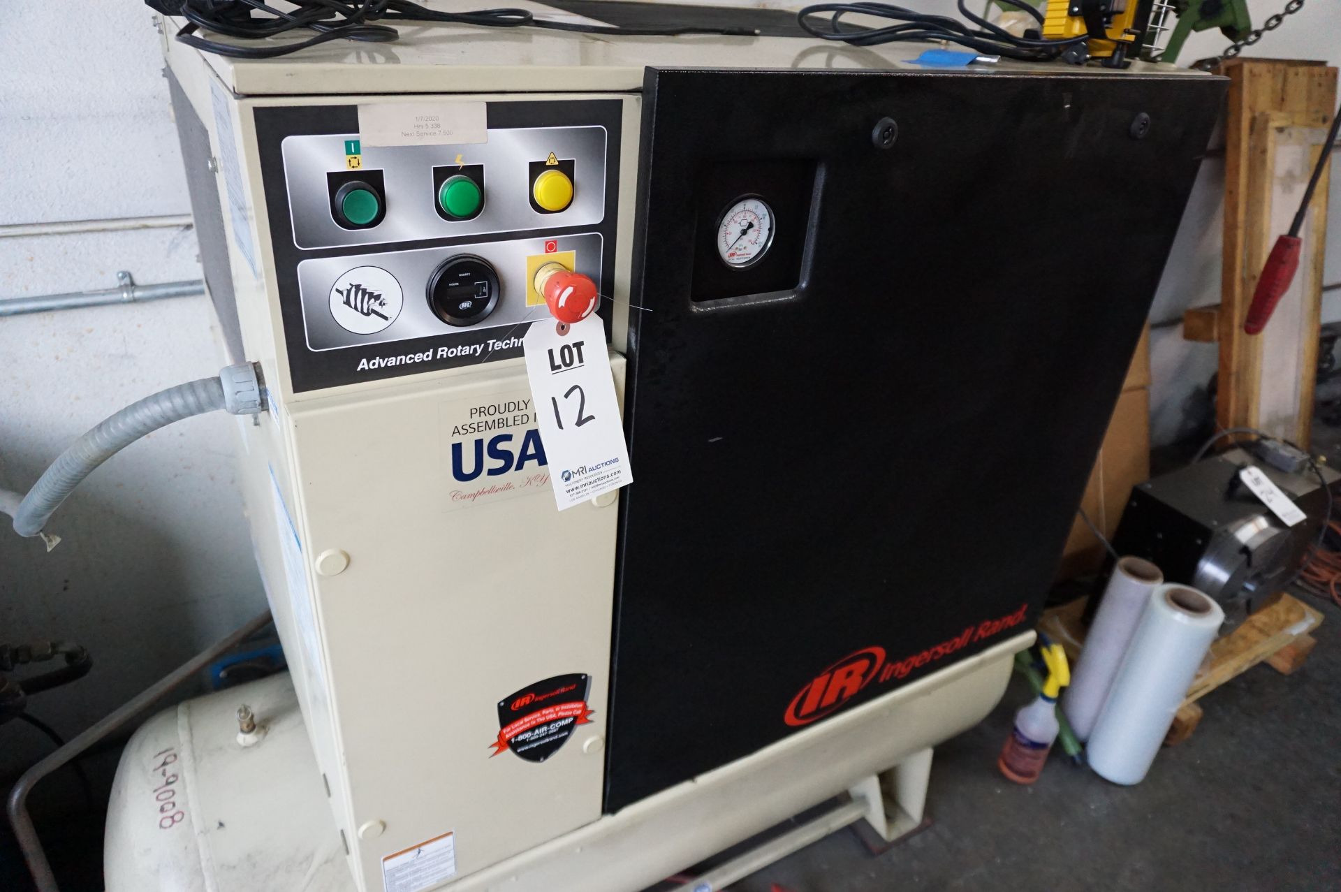 AIR COMPRESSOR AND DRYER LOT OT INCLUDE: (1) INGERSOLL RAND 80 GALLON AIR COMPRESSOR, MODEL UP6-10- - Image 2 of 7