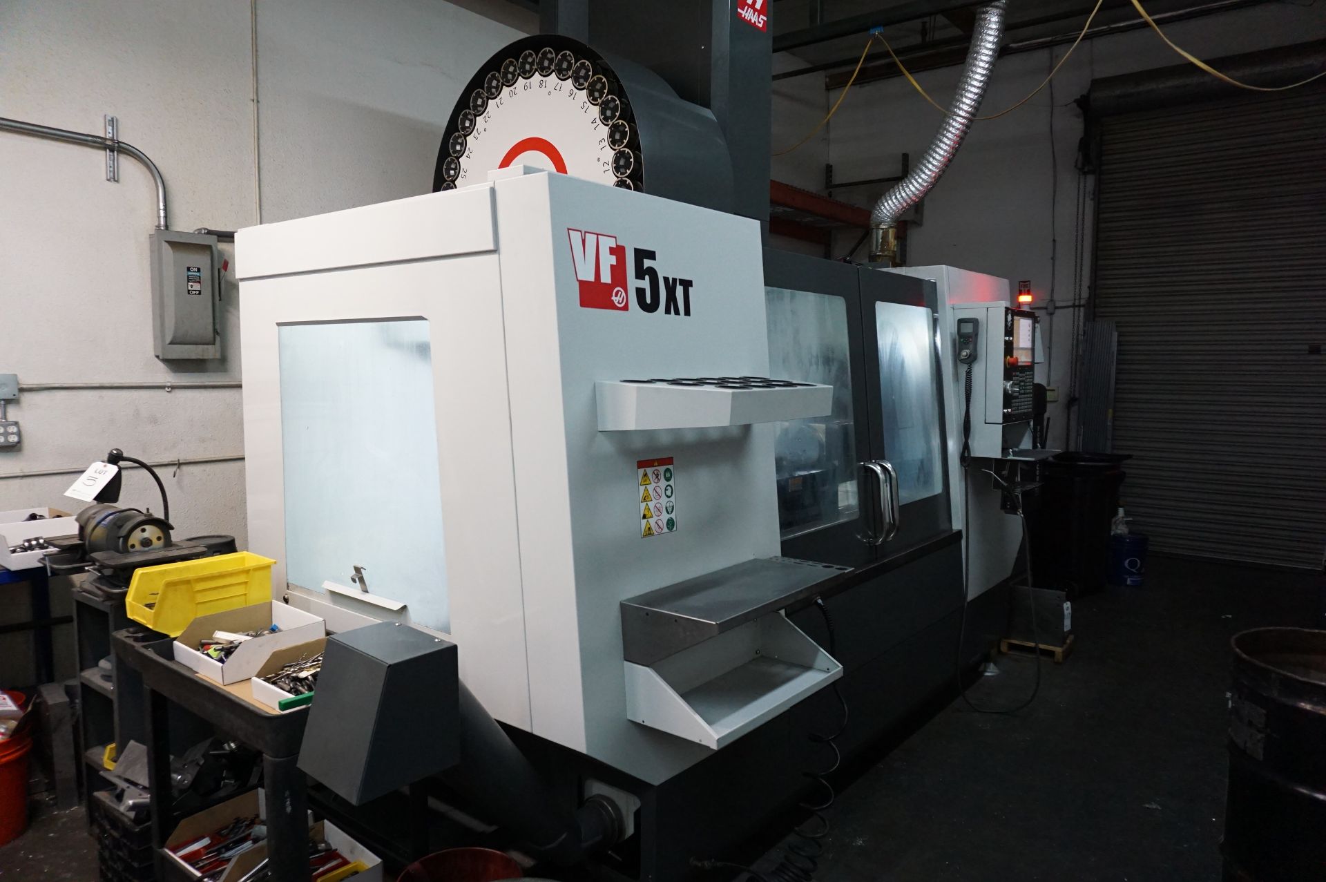 HAAS VF5XT 50 TAPER VERTICAL MACHINING CENTER New: 10/2016, S/N 1133512, 60” X 26” X 25” FULL 5th - Image 3 of 13