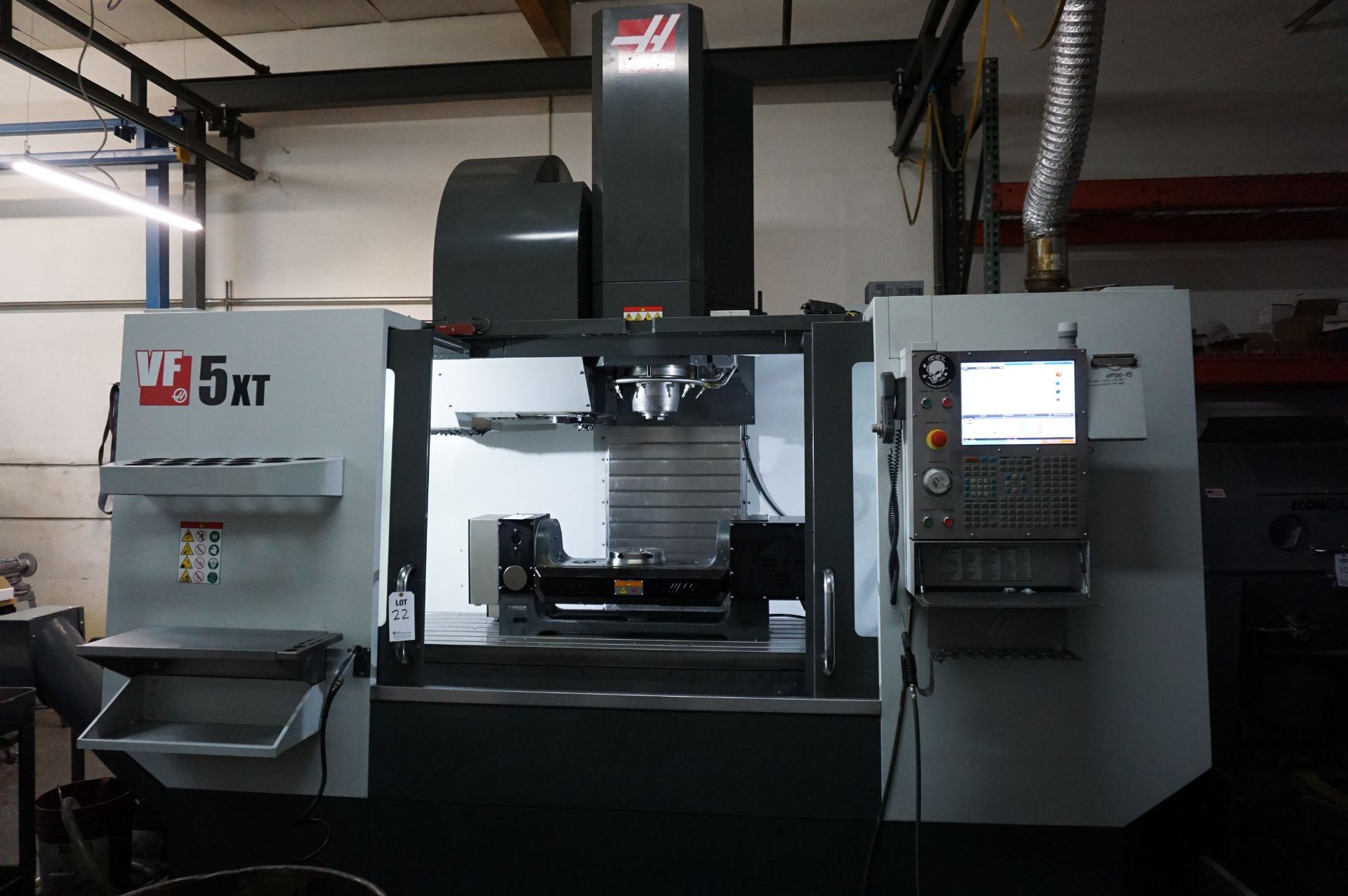 HAAS VF5XT 50 TAPER VERTICAL MACHINING CENTER New: 10/2016, S/N 1133512, 60” X 26” X 25” FULL 5th - Image 10 of 13