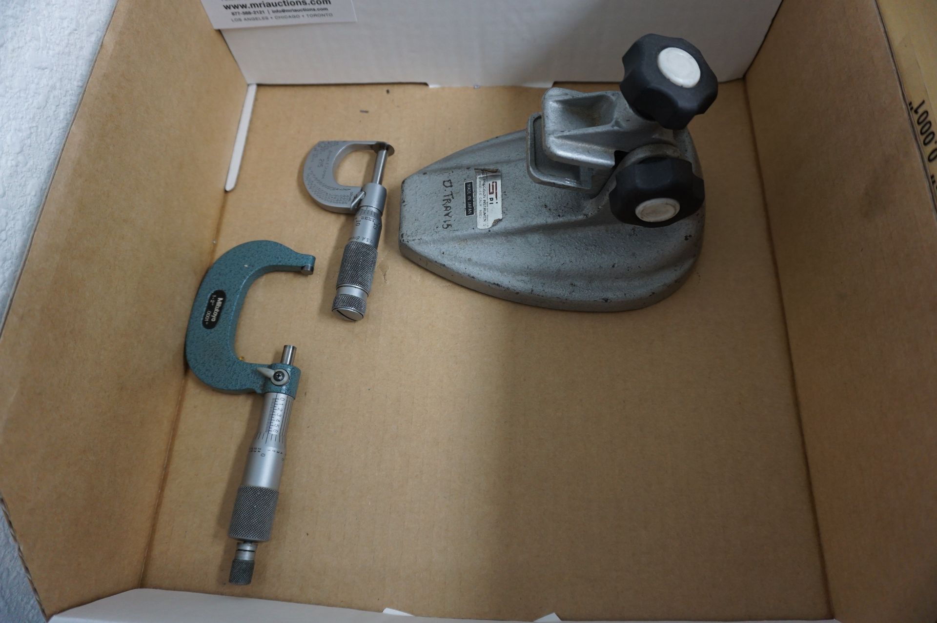 LOT TO INCLUDE: MISC. MICROMETERS AND MICROMETER VISE - Image 3 of 3