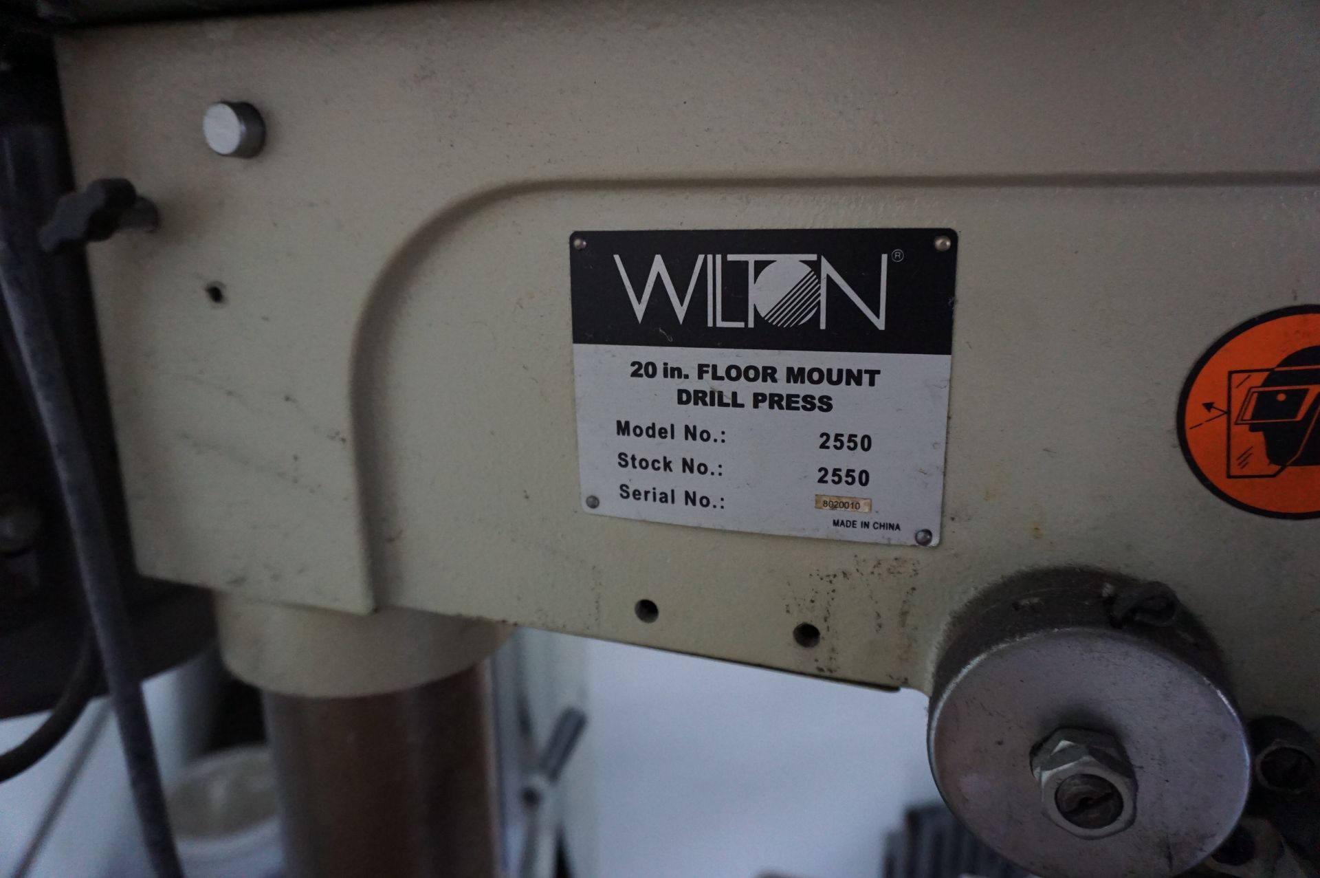 WILTON 20" FLOOR MOUNT DRILL PRESS WITH CHUCK - Image 4 of 4