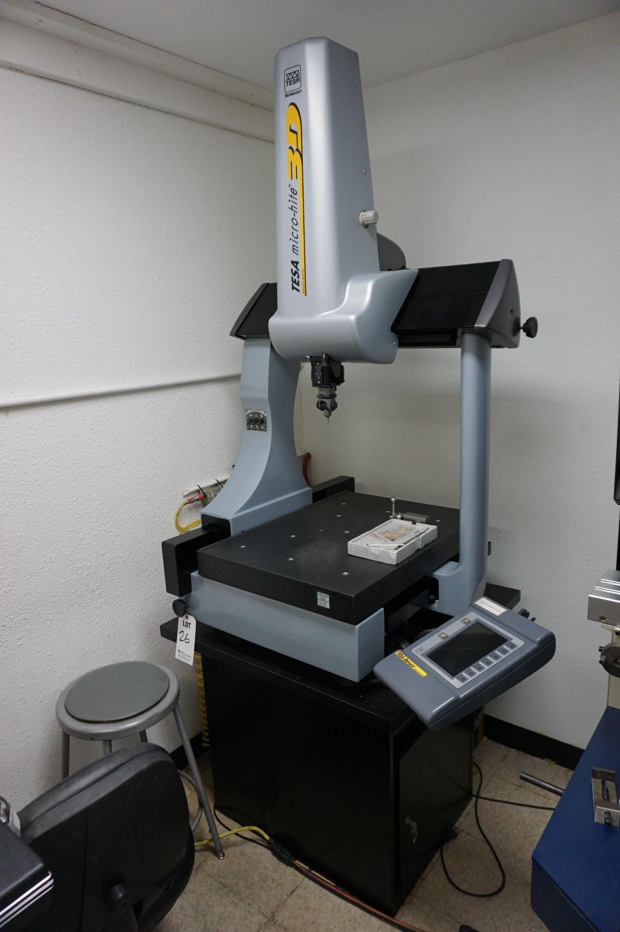 TESA MICRO-HITE 3D CMM, MODEL MH3D-FI 454, WITH TESA REFLEX DISPLAY, SPARE PROBE HEADS, MANUALS