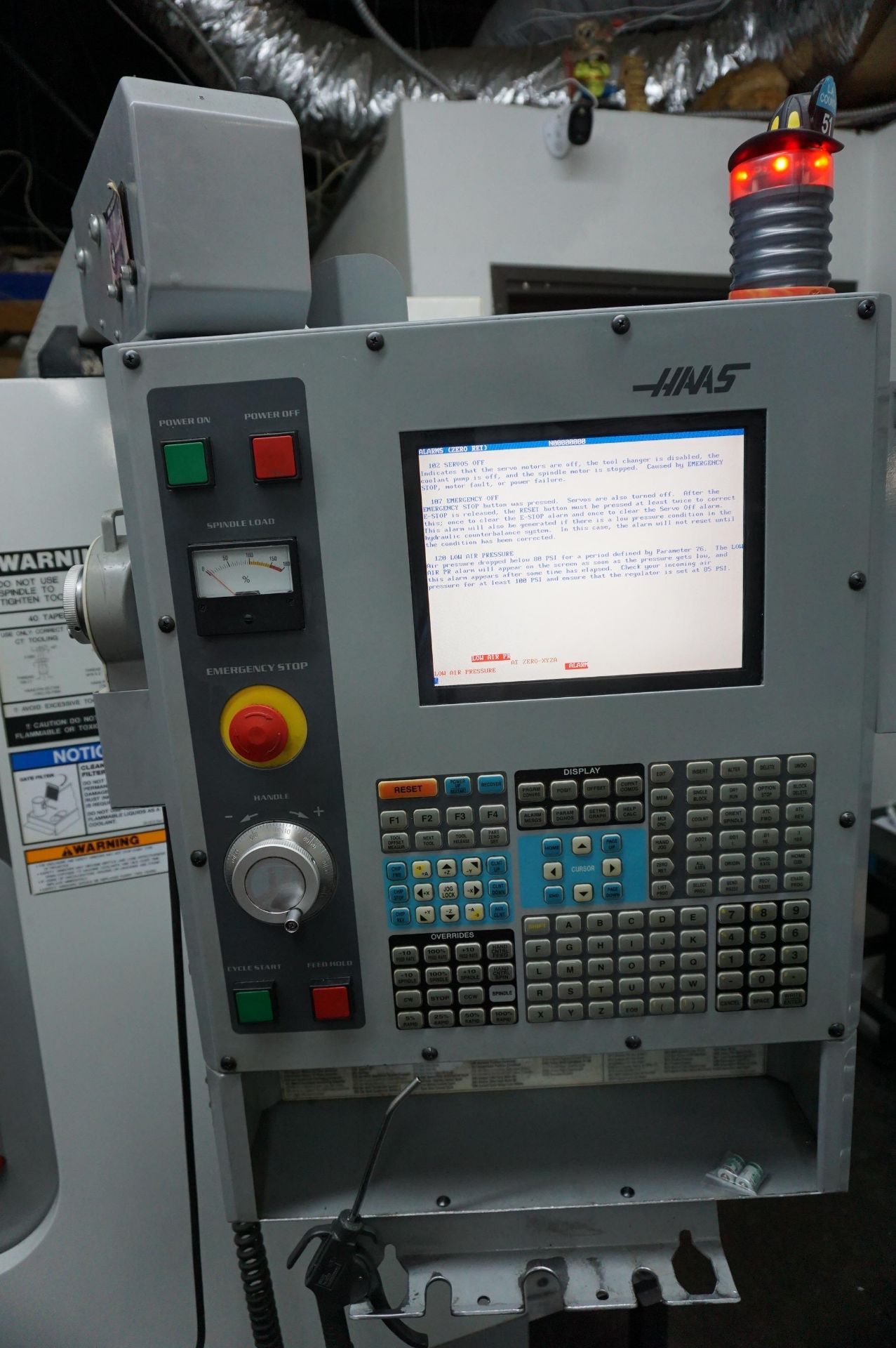2005 HAAS VF2 VERTICAL CNC MILL, S/N 39719, 30” X 16” X 20”, WIRED FOR 4 TH AXIS, 10,000 RPM - Image 9 of 12