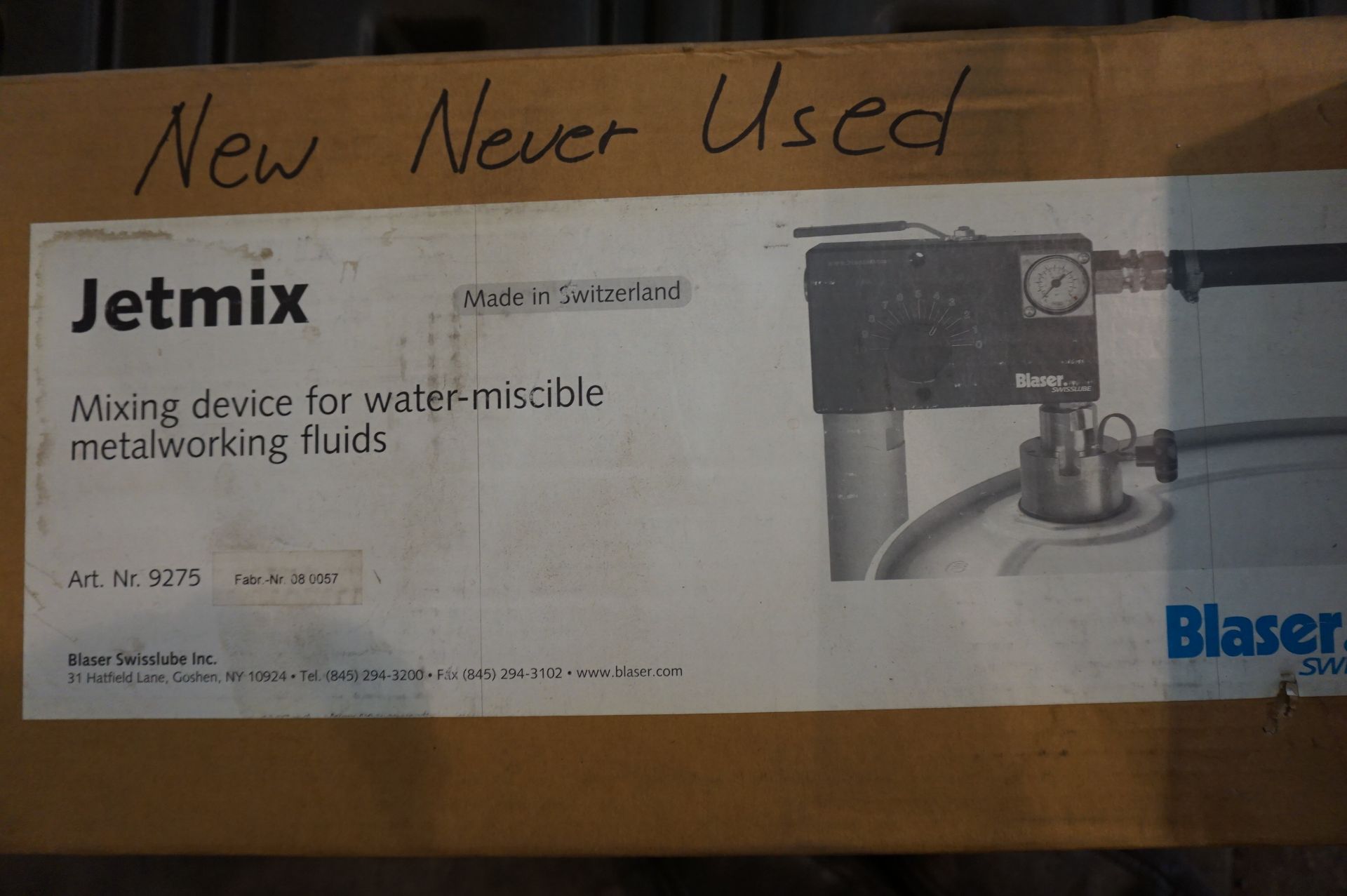 BLASER JETMIX MIXING DEVICE FOR METAL CUTTING FLUIDS WITH (2) REFRACTOMETERS - Image 2 of 3