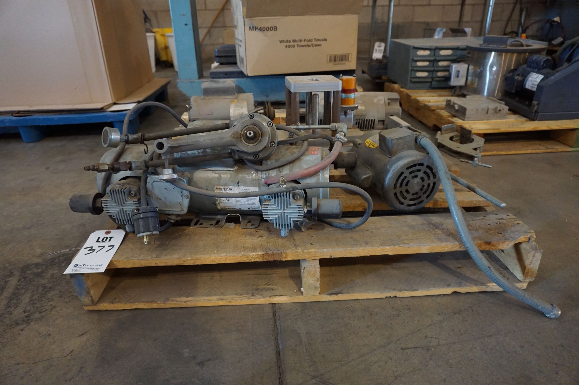 PALLET LOT OT INCLUDE: MISC. MOTORS AND PUMPS