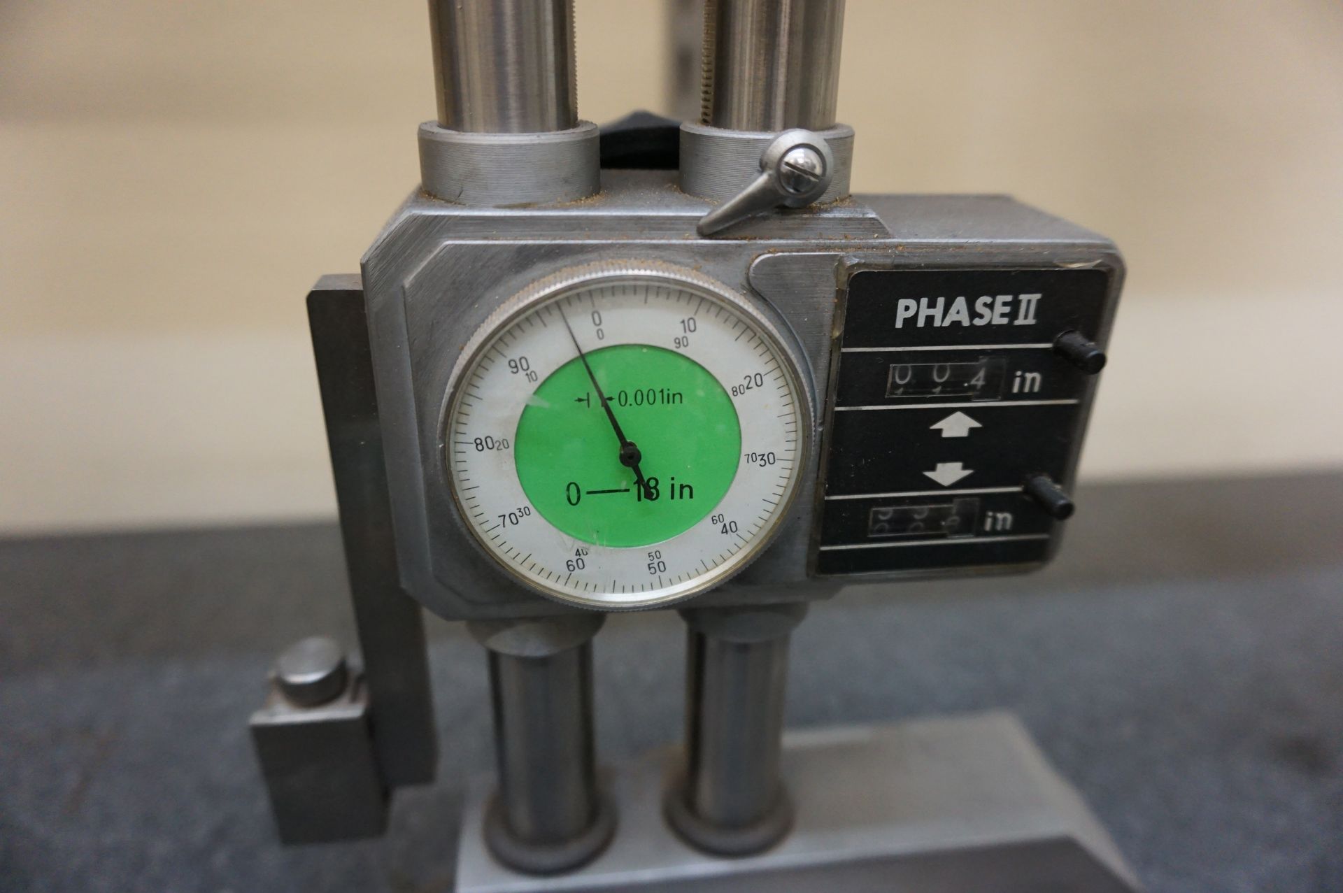 12" MITUTOYO DIGITAL HEIGHT GAGE, MODEL 192-605, WITH BROWN AND SHARPE DIAL INDICATOR - Image 4 of 4