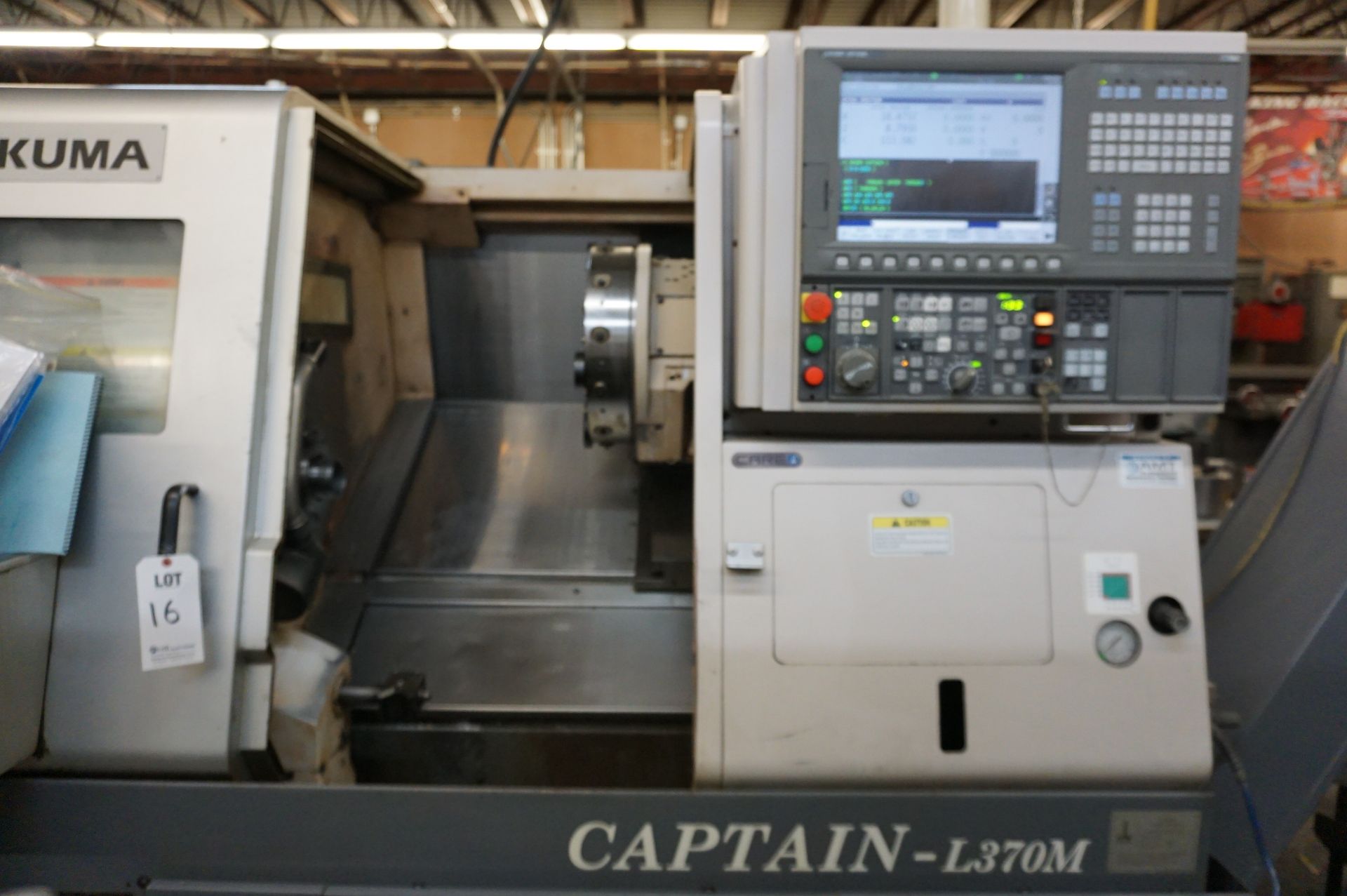 2009 OKUMA CAPTAIN L370M CNC LATHE, S/N 524652, 220/480 V, 3 PHASE, 60 HZ, OKUMA OSP-P200L - Image 3 of 13